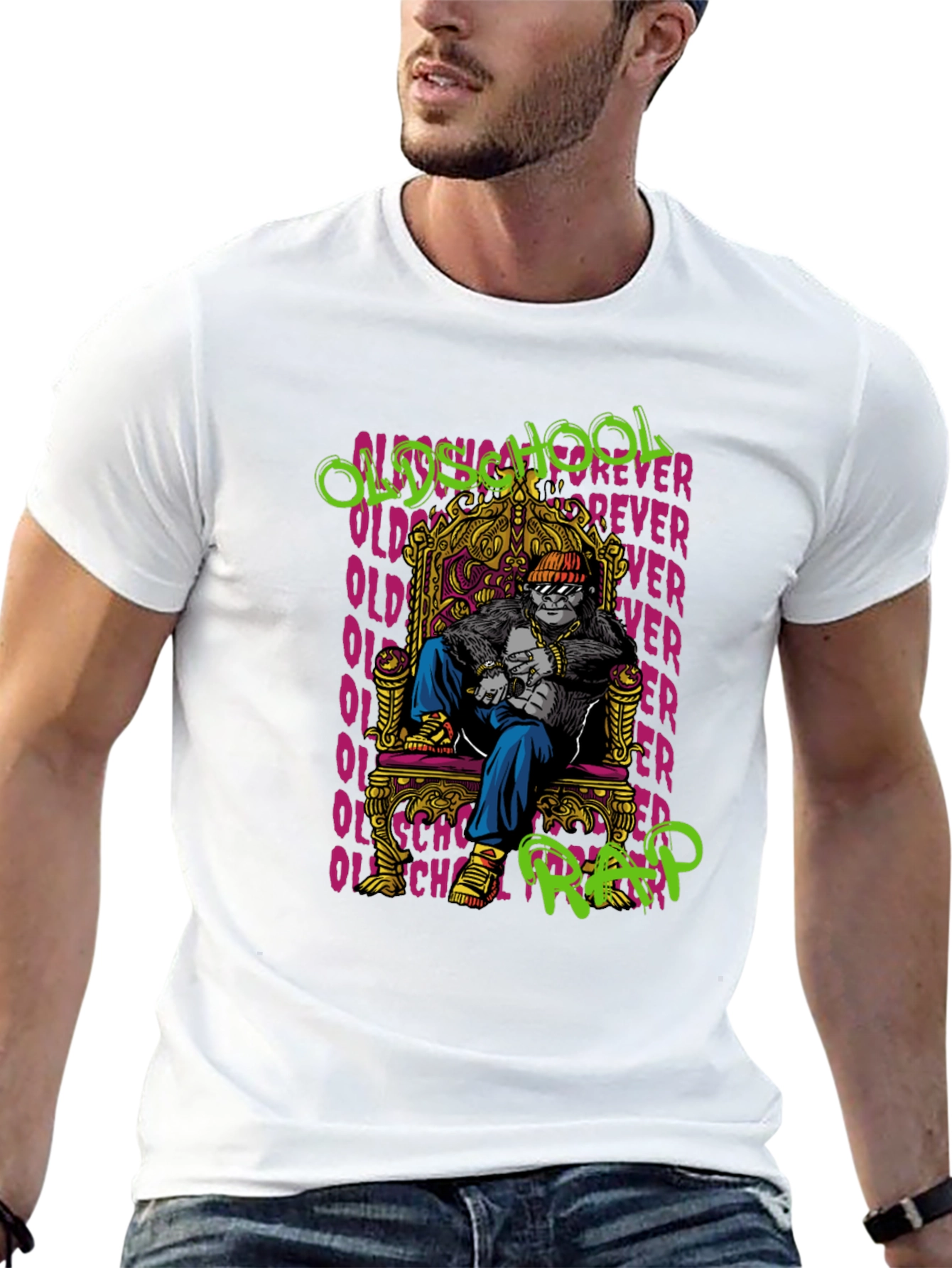 Old School Rap Gorilla T-Shirt