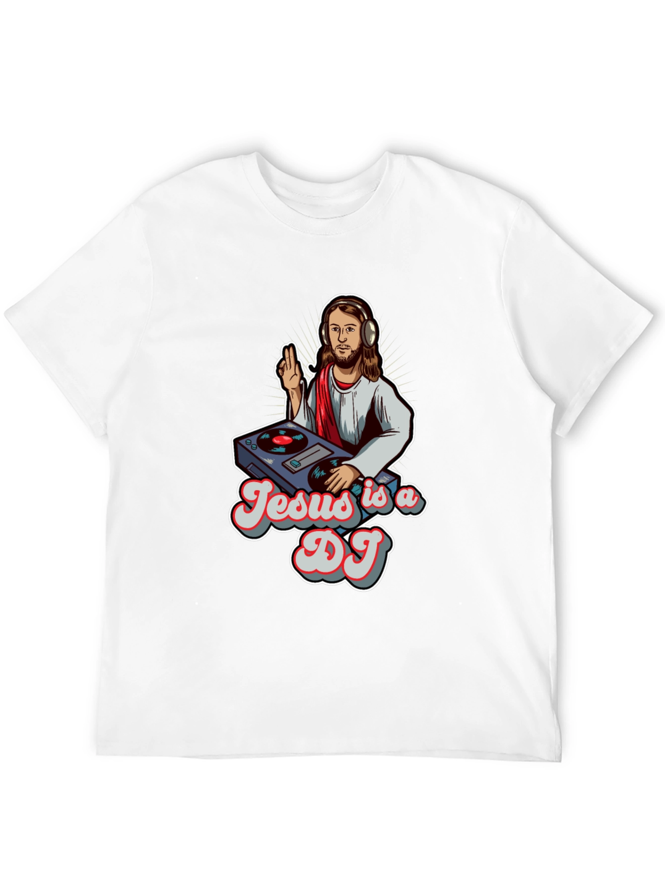 Jesus is a DJ Black T-Shirt