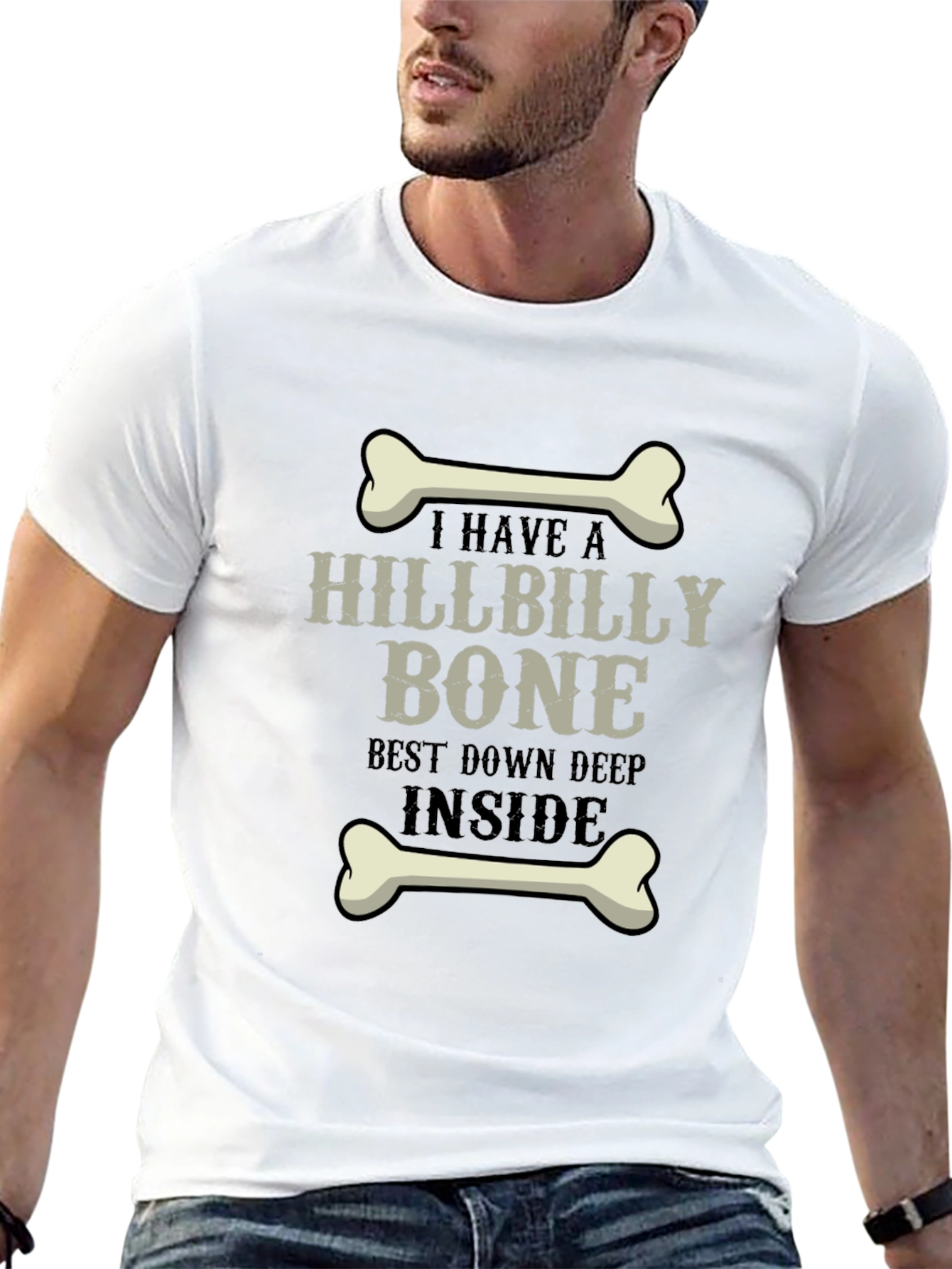 Hillbilly Bone Graphic Tee - Humor T-Shirt