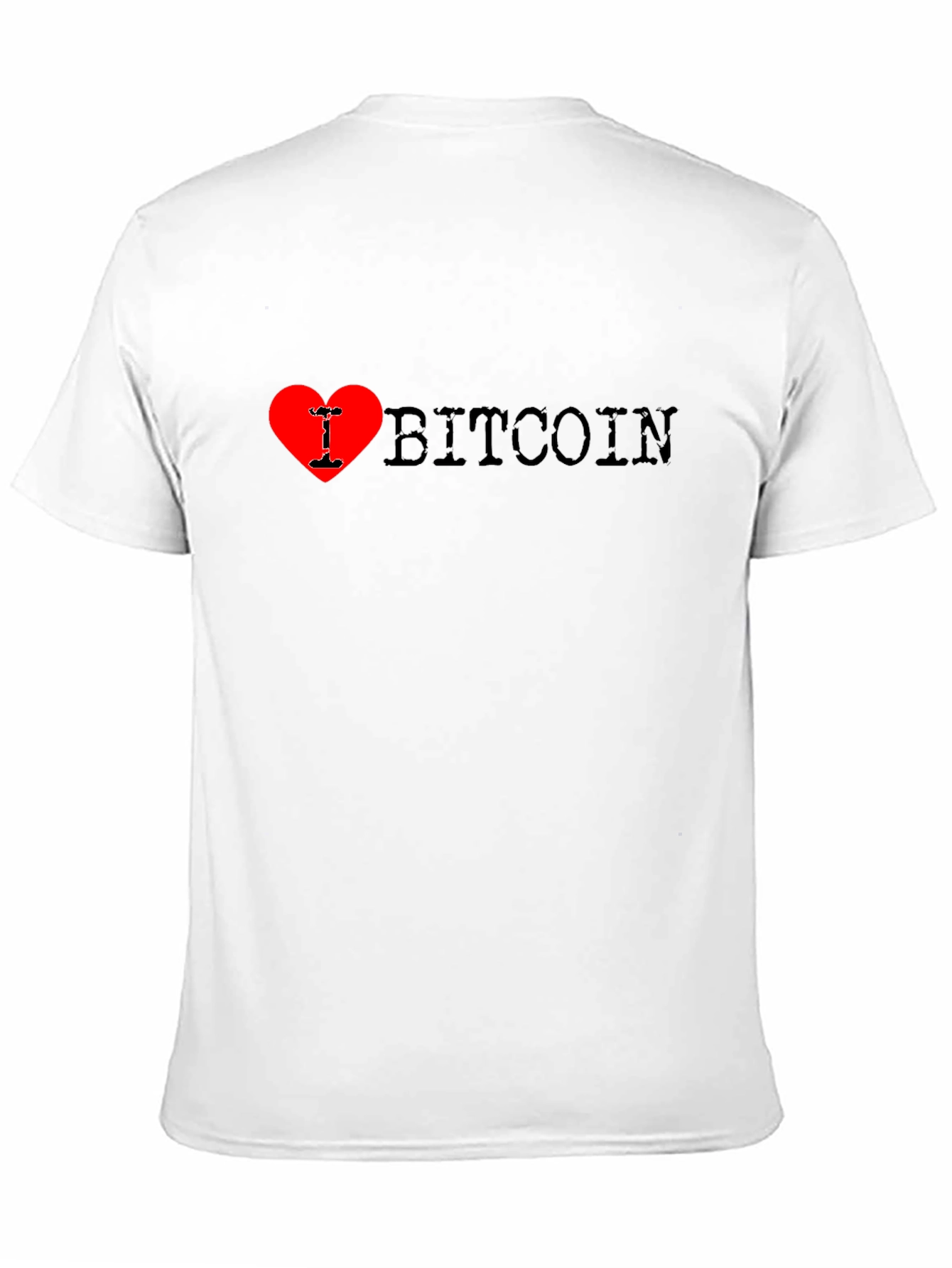 I Heart Bitcoin Black T-Shirt