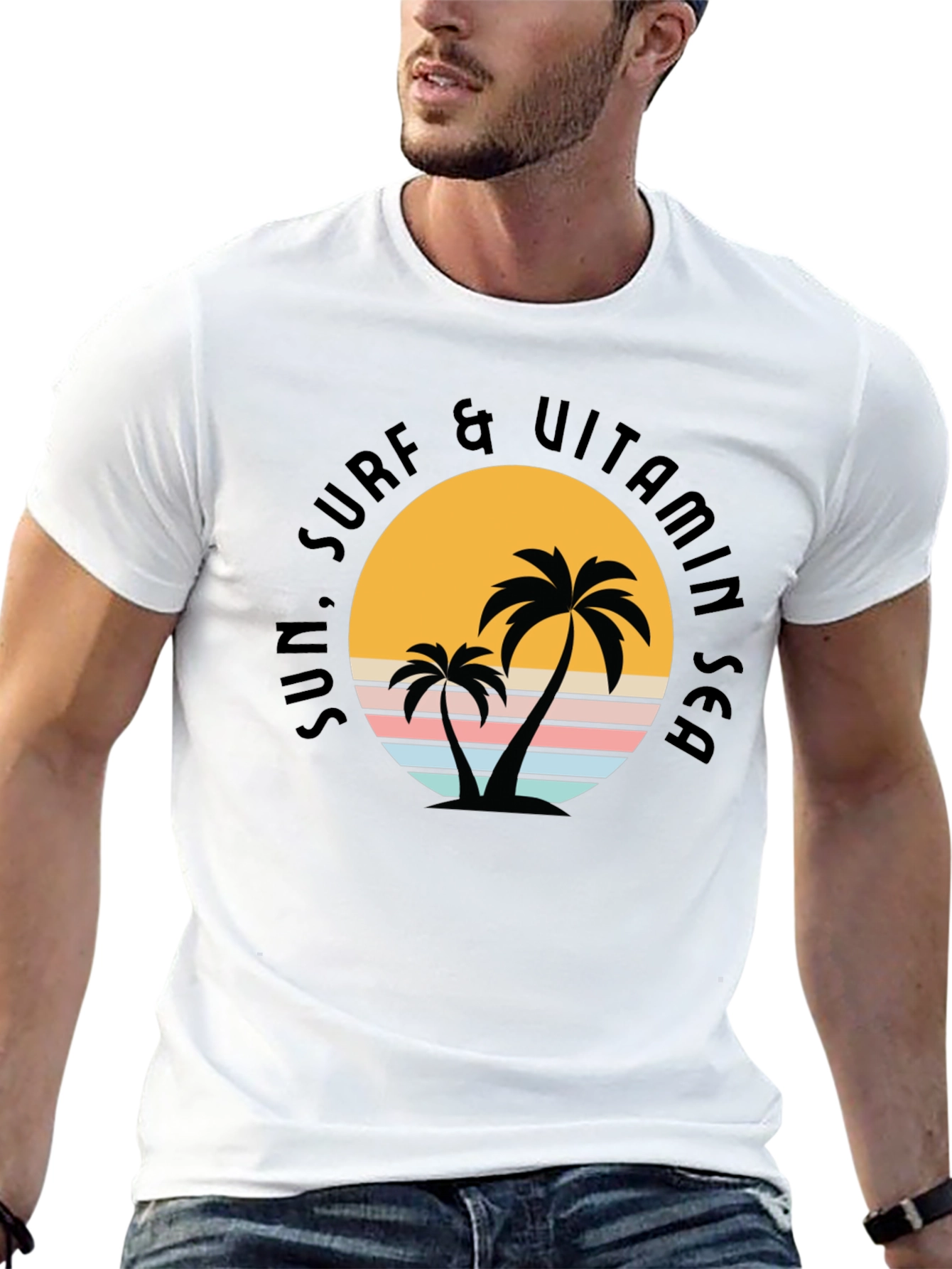 Sun Surf & Vitamin Sea Graphic Tee