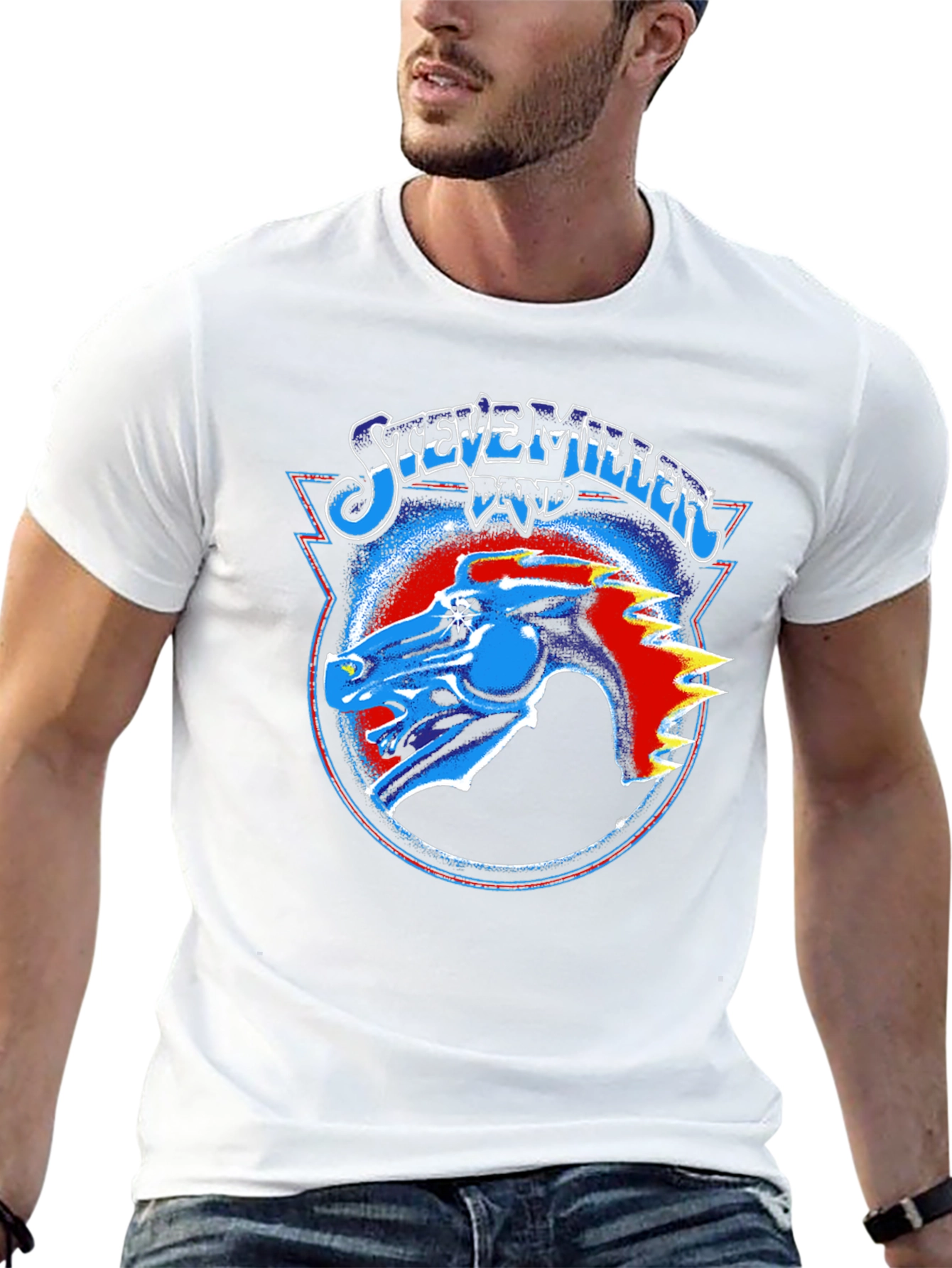 Steve Miller Band Graphic Tee - Black Cotton T-Shirt