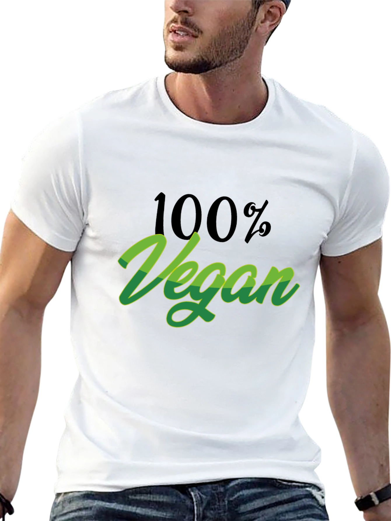 100% Vegan Graphic Tee - Stylish & Comfortable