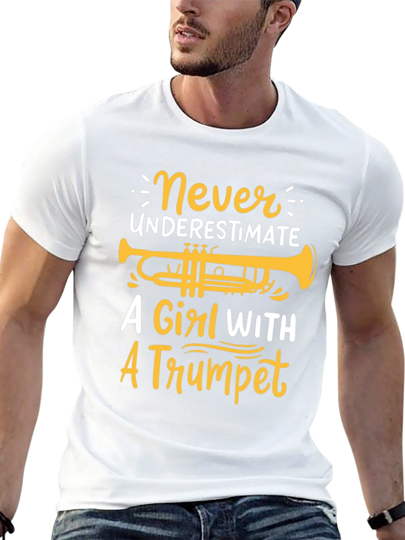 Never Underestimate Girl With Trumpet T-Shirt