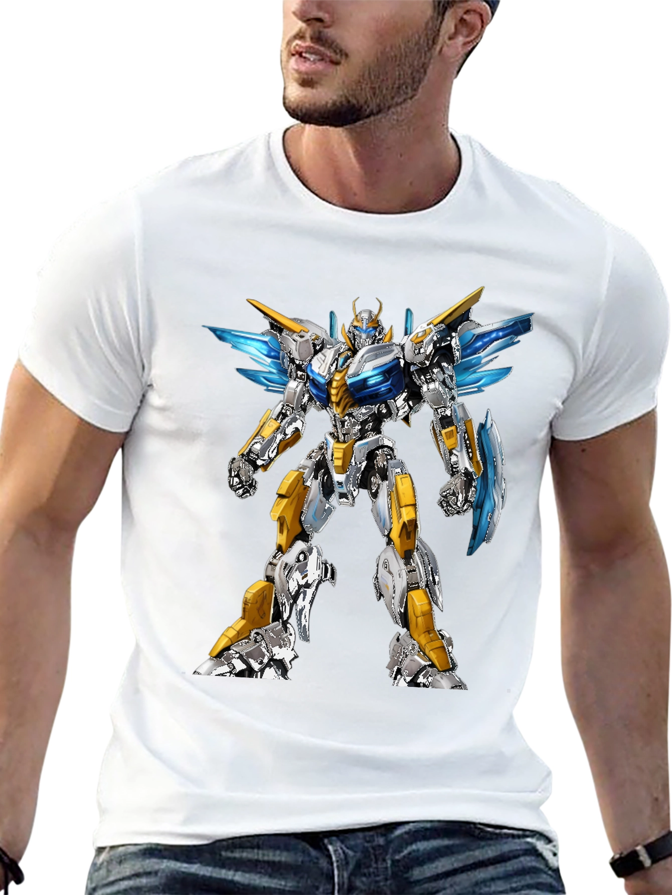 Robot Graphic Black T-Shirt