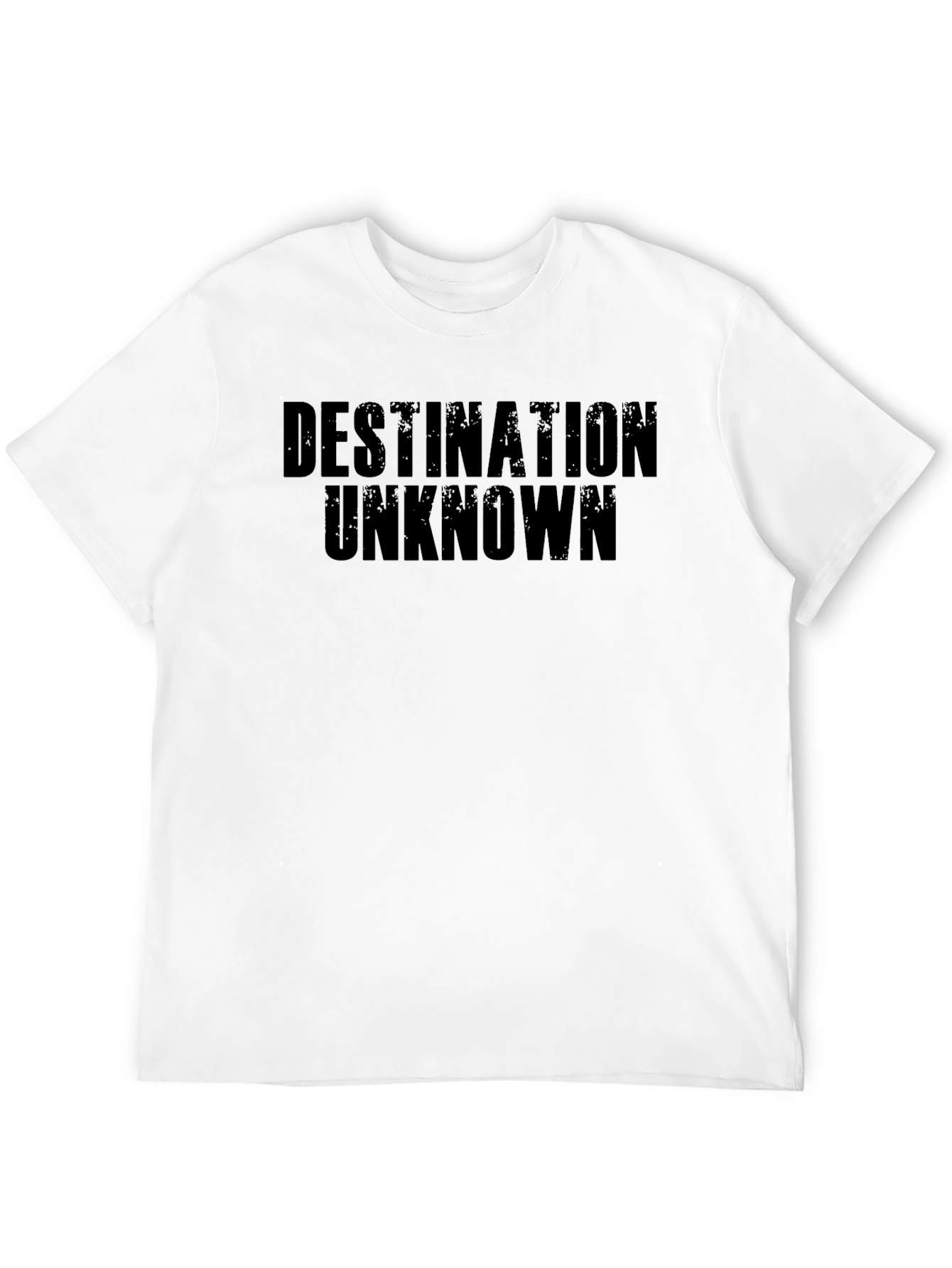 Destination Unknown Black Graphic T-Shirt