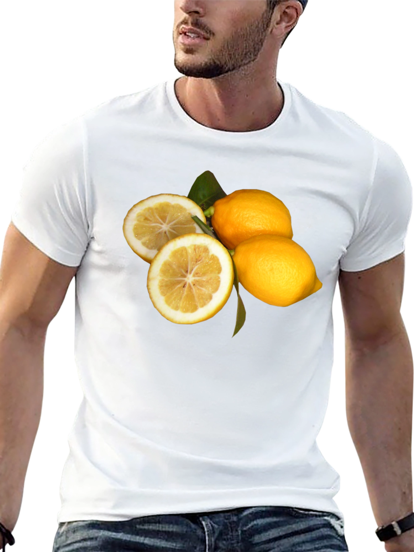 Lemon Graphic Black T-Shirt