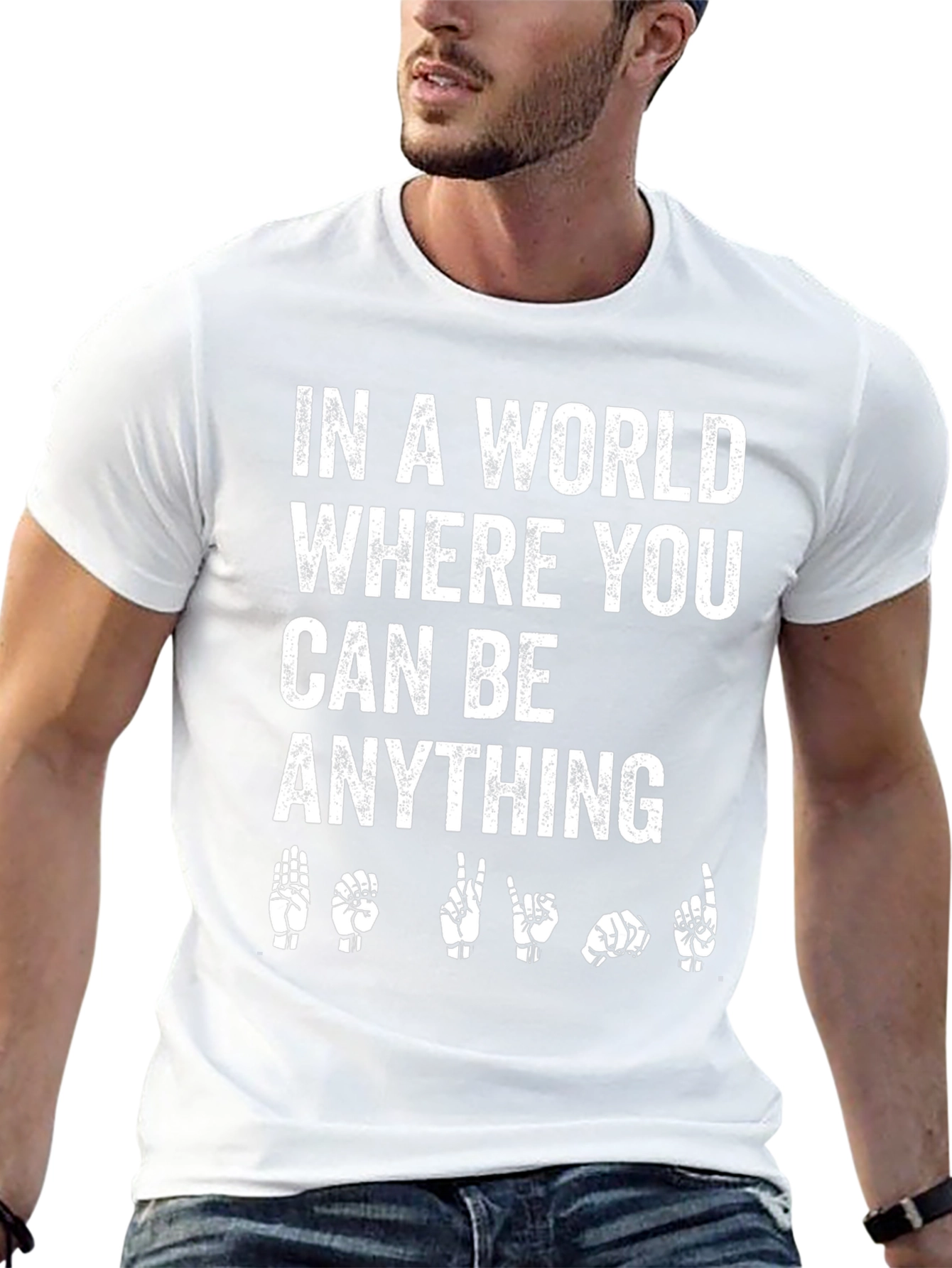 In a World Be Kind Sign Language T-Shirt