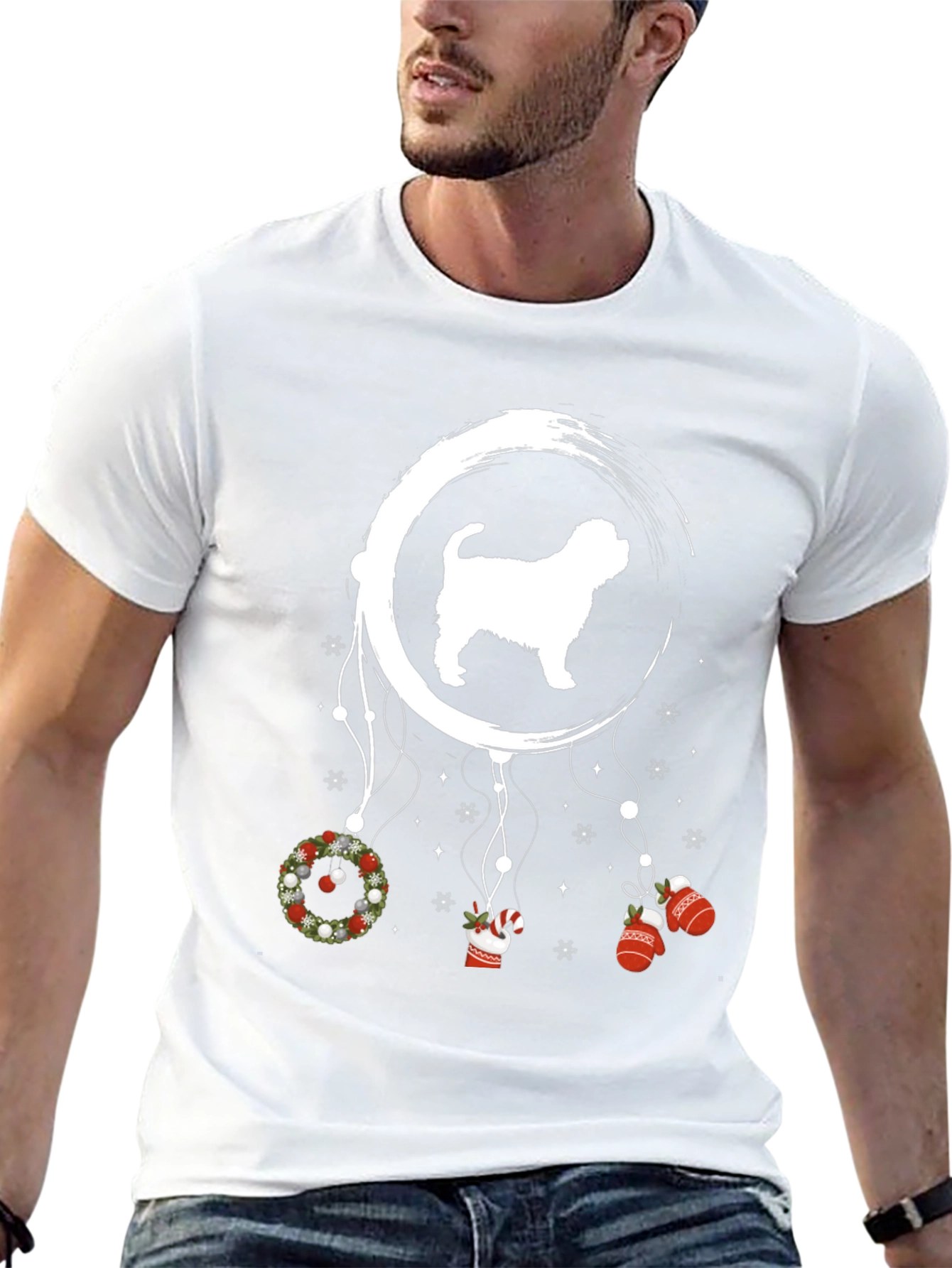 Dog Christmas Dreamcatcher T-Shirt