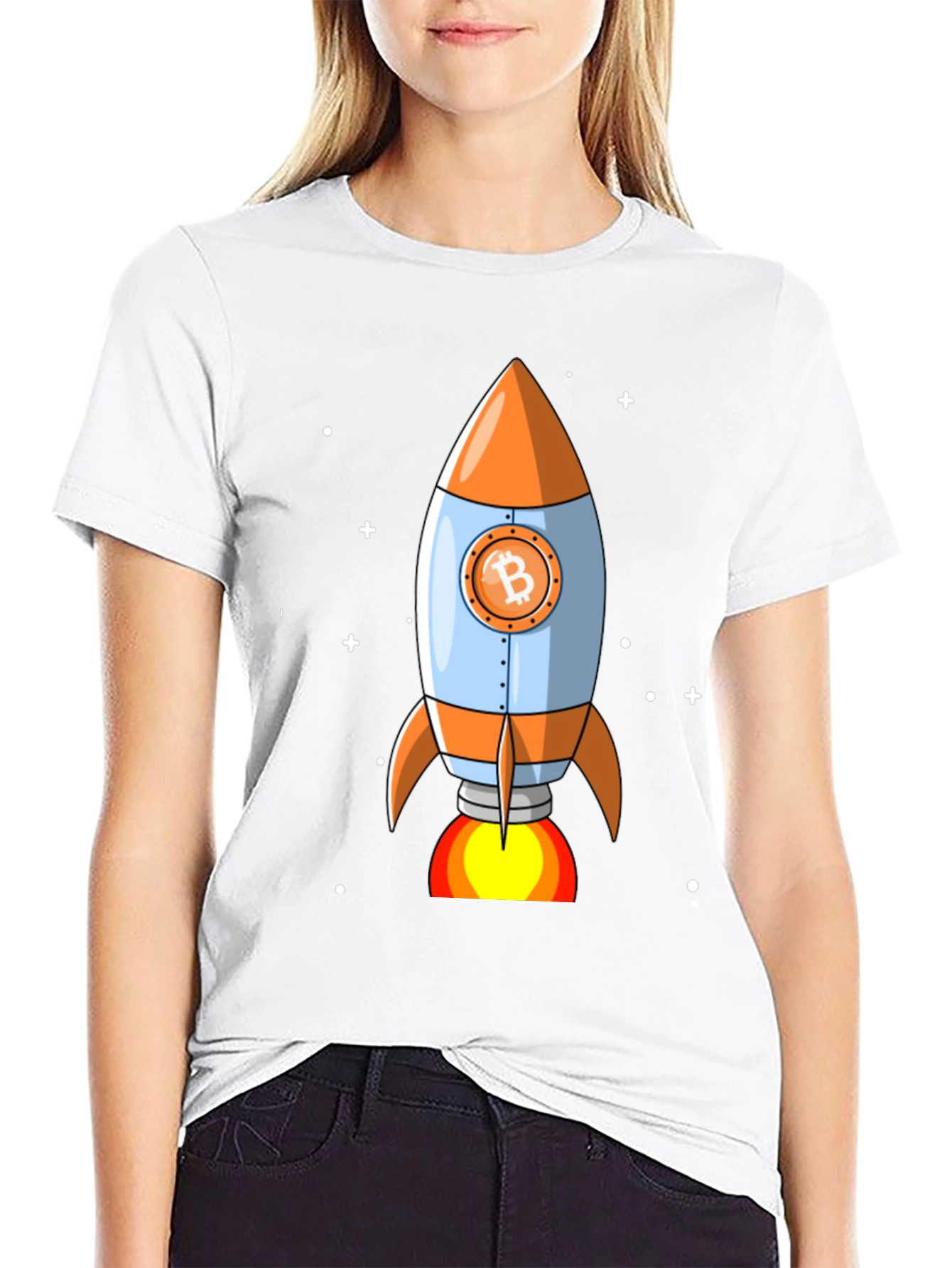 Bitcoin Rocket T-Shirt - Crypto to the Moon!
