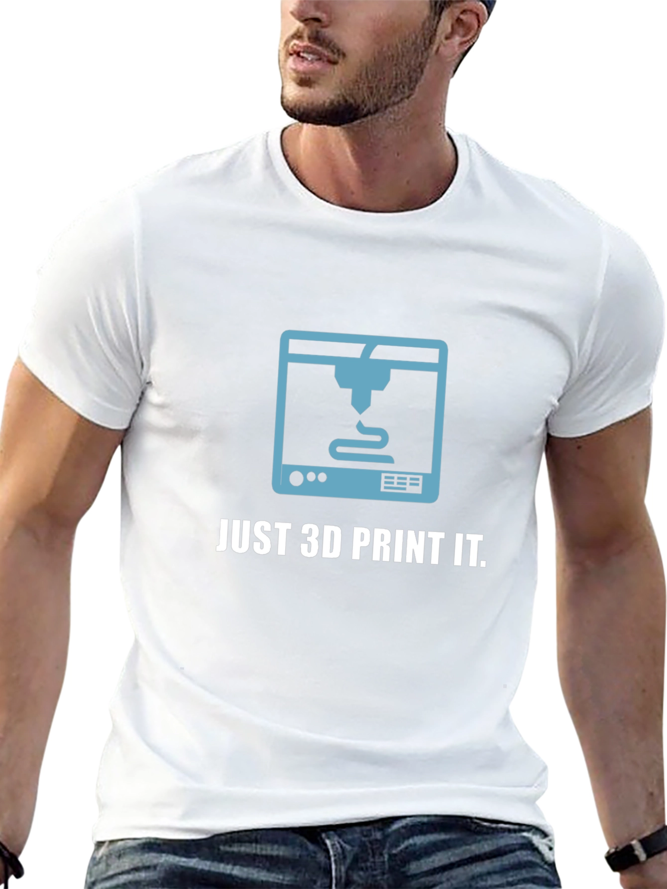 Just 3D Print It T-Shirt - Geeky Graphic Tee