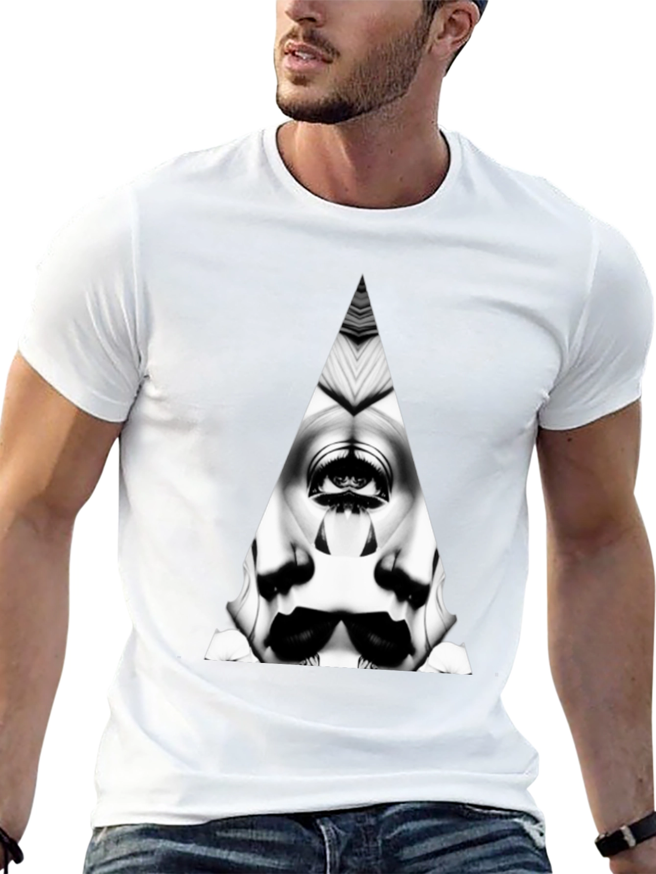 Eye See You: Black Graphic Tee