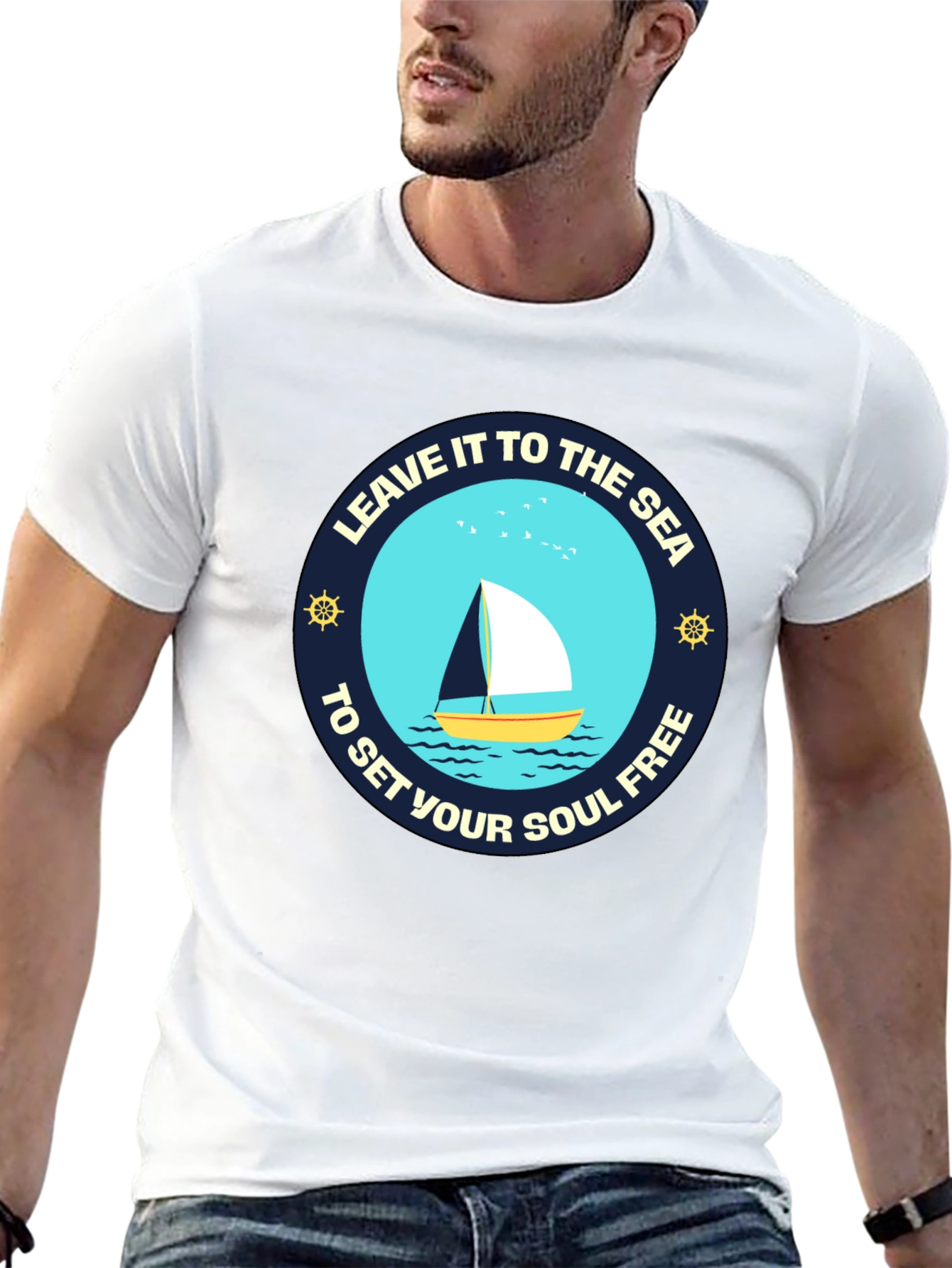 Sailboat Graphic Tee: Let the Sea Set You Free