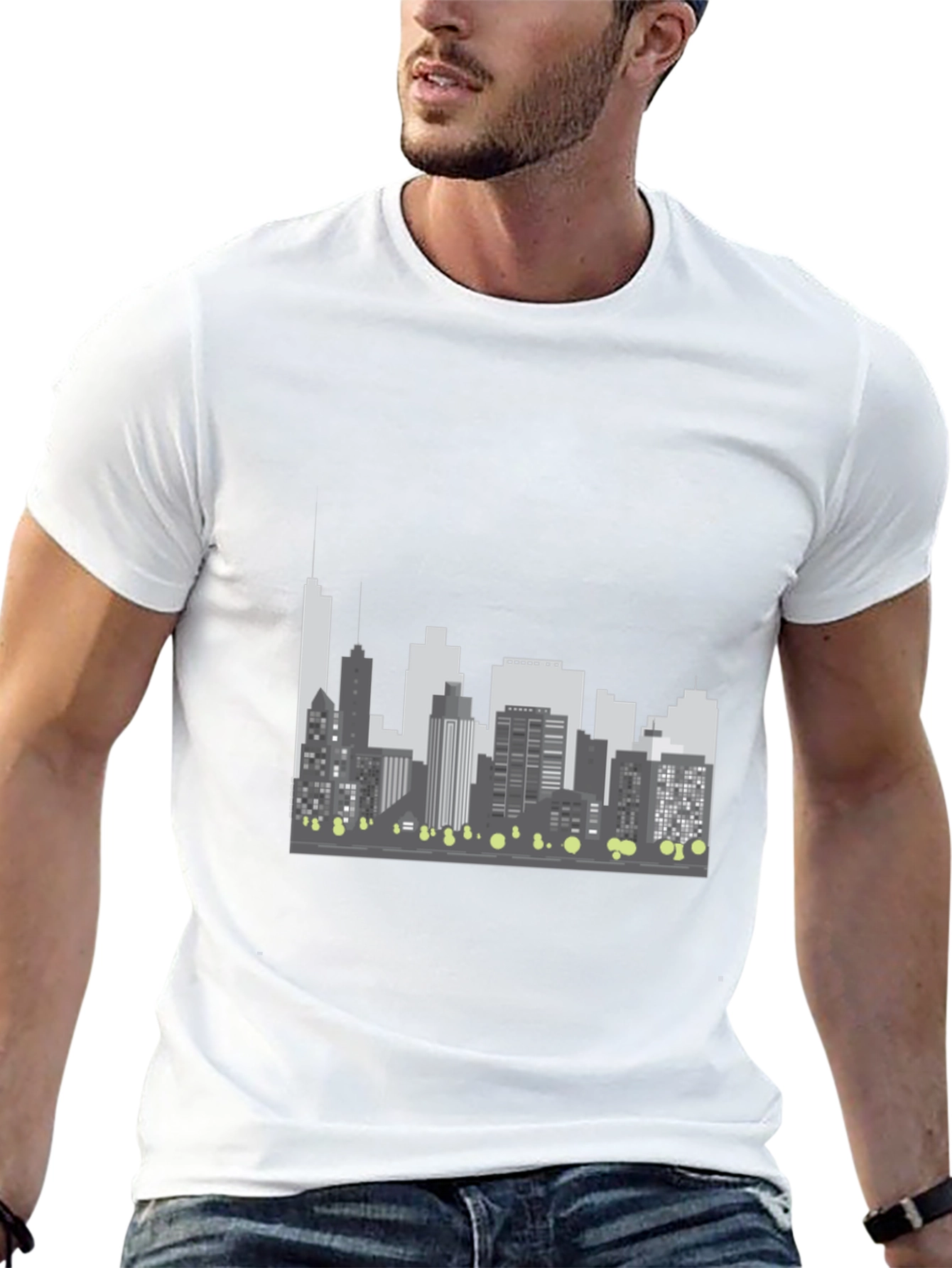 Cityscape Graphic Tee - Modern Style