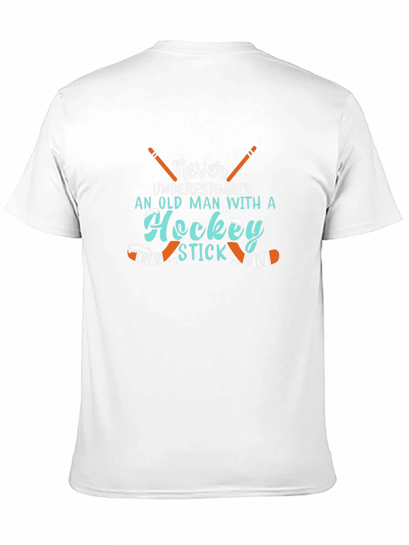 Never Underestimate Hockey Player Graphic Tee