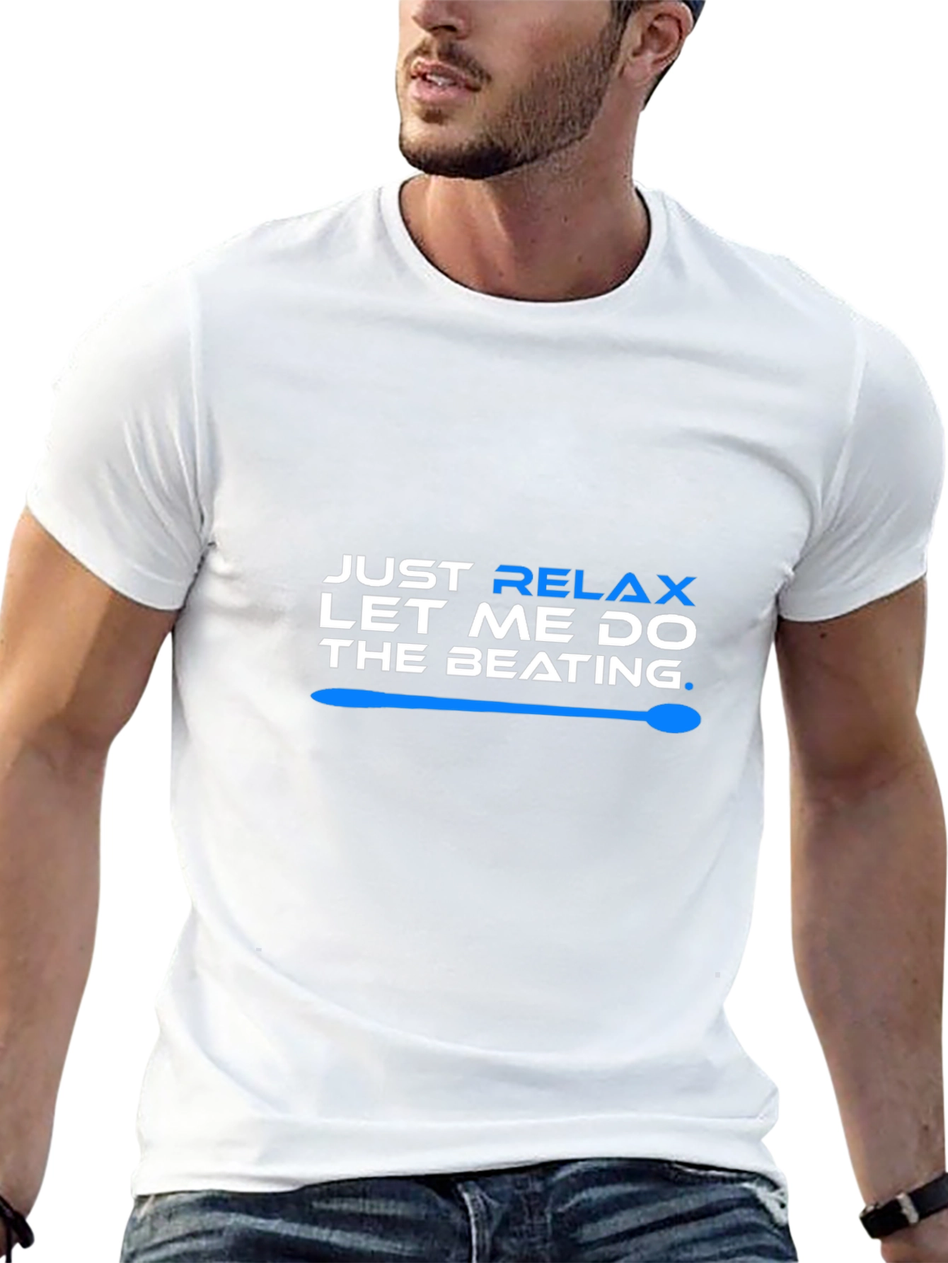 Relax Let Me Do The Beating T-Shirt - Black