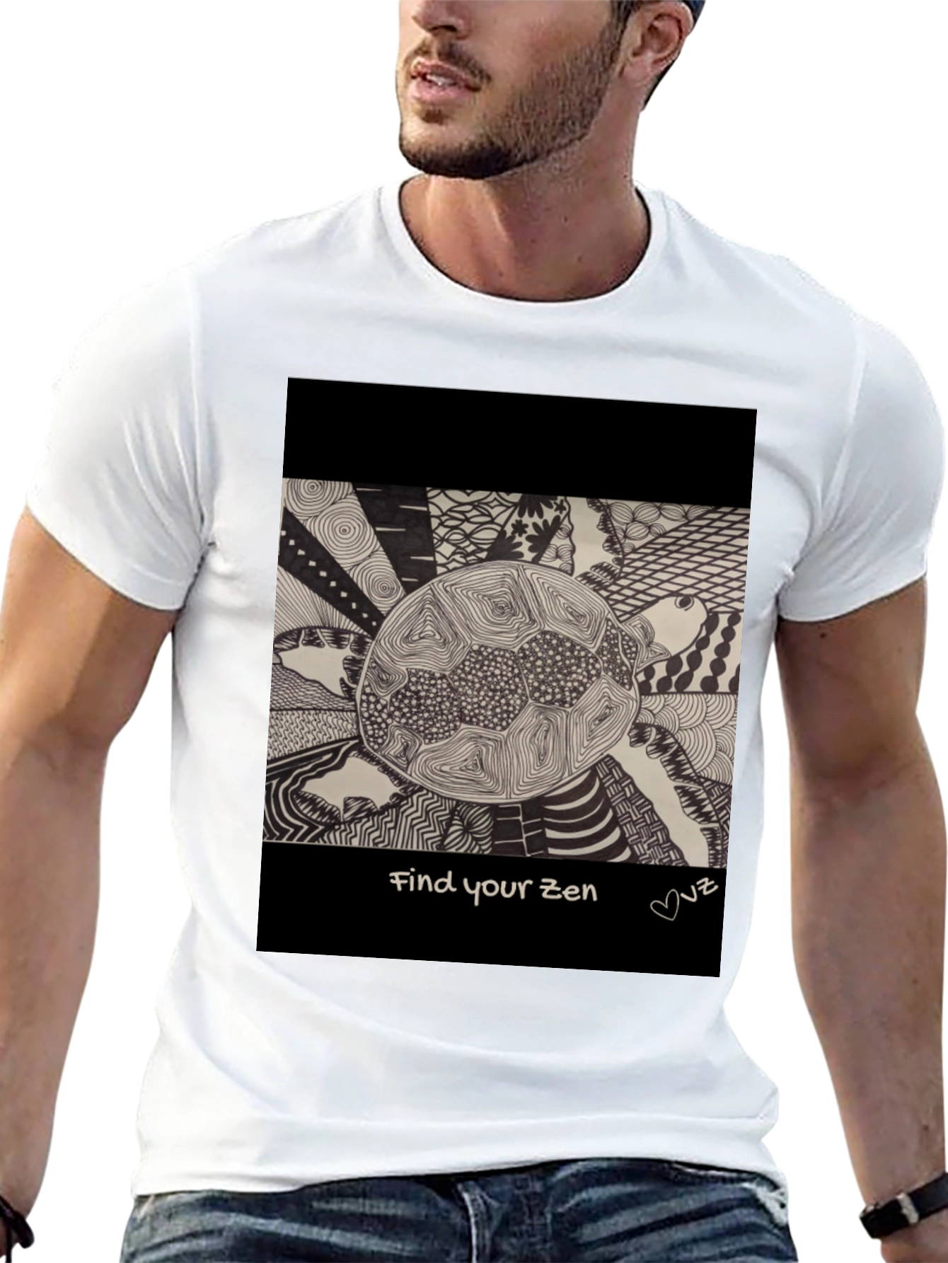 Find Your Zen Turtle Graphic T-Shirt