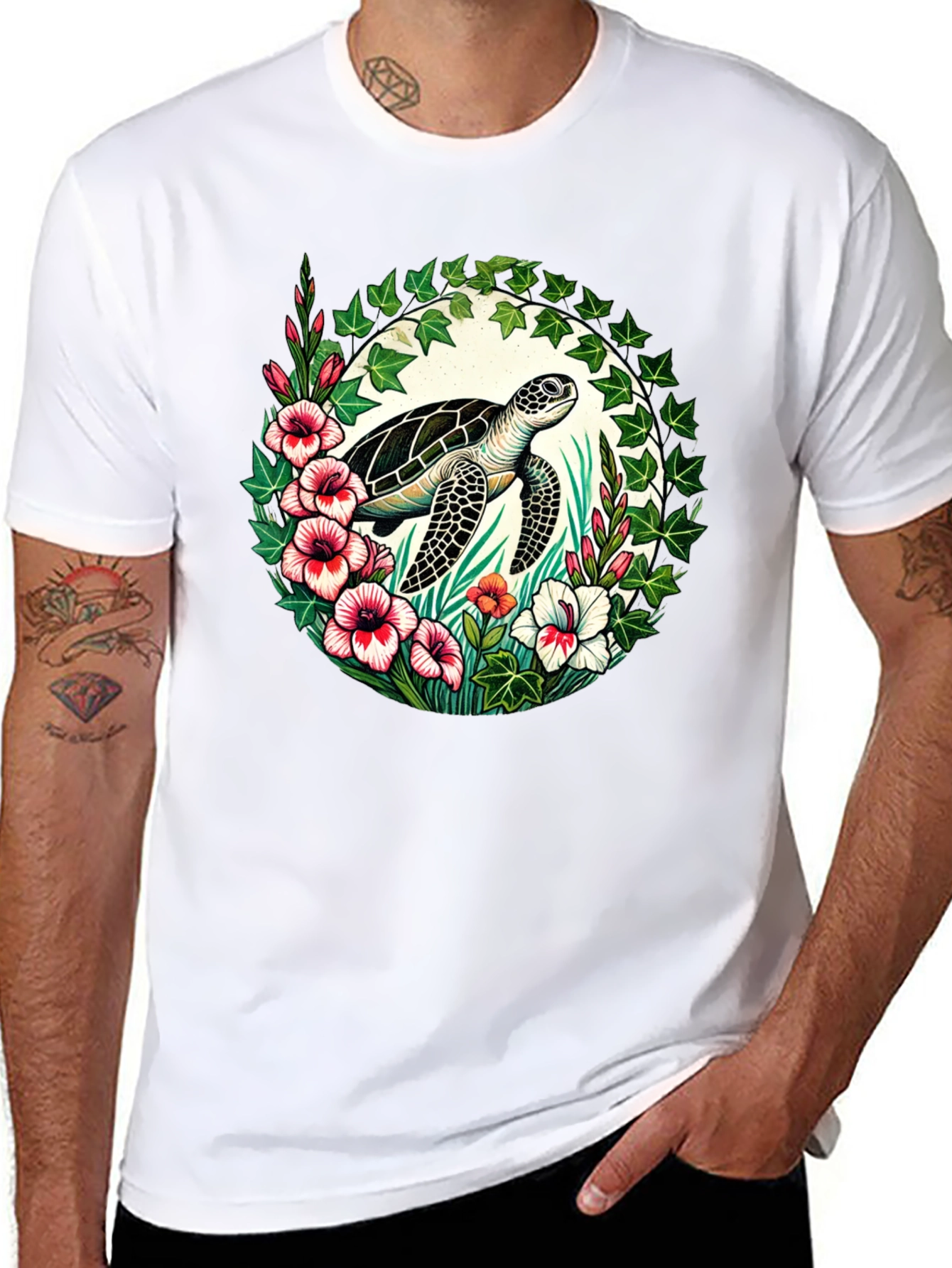 Turtle Floral T-Shirt