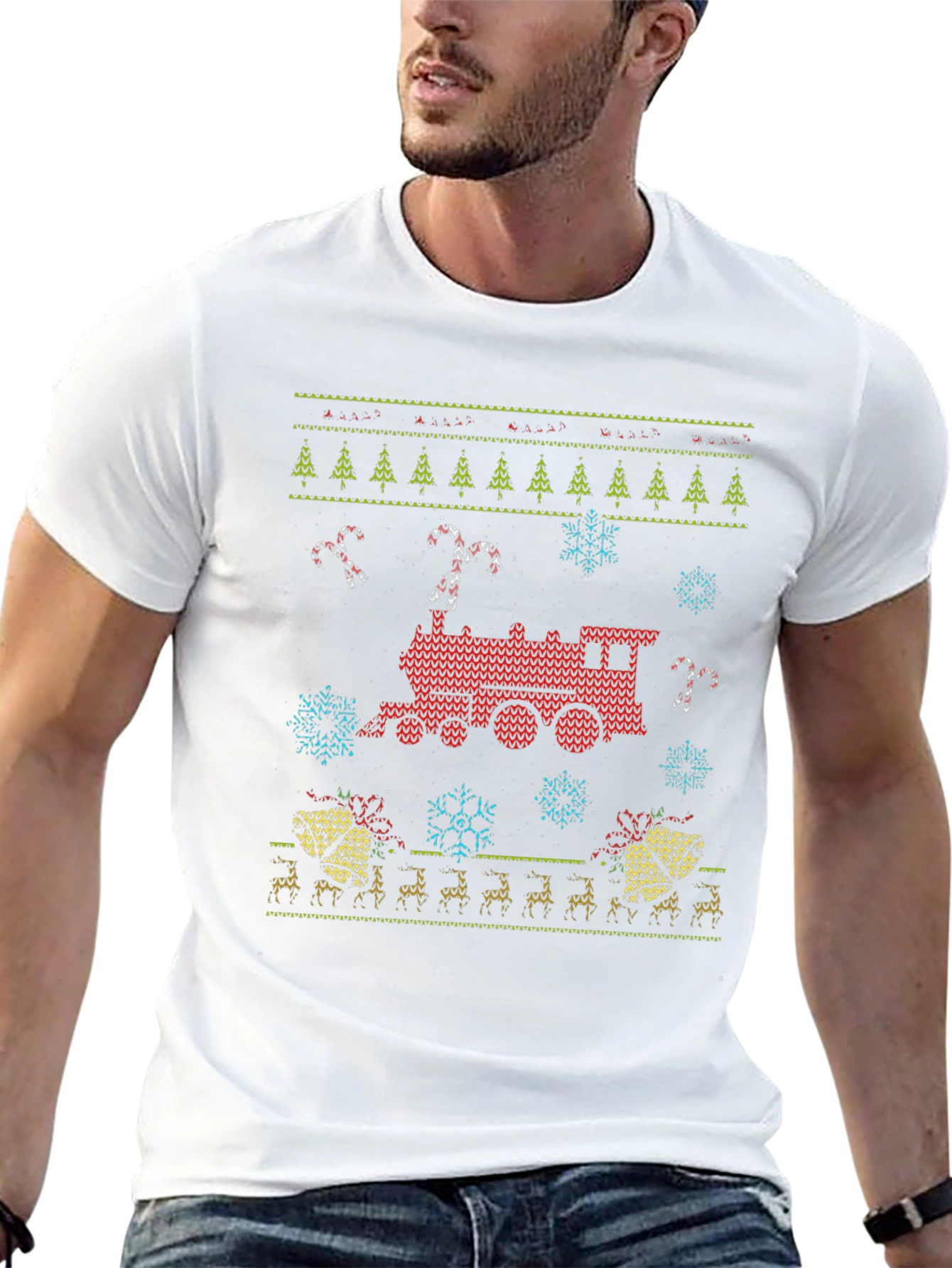Festive Train Christmas T-Shirt