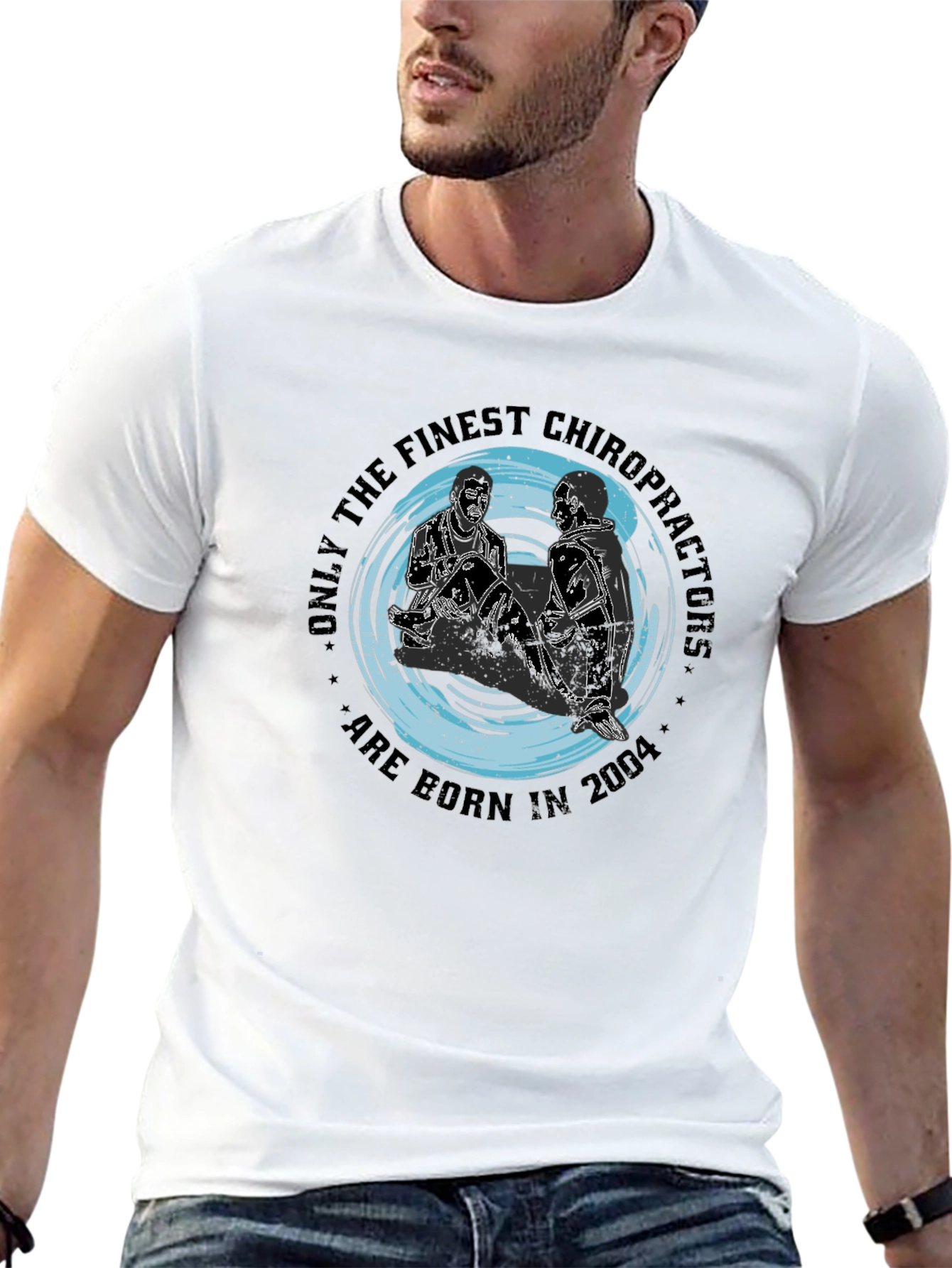 Finest Chiropractors Born in 2004 Black T-Shirt
