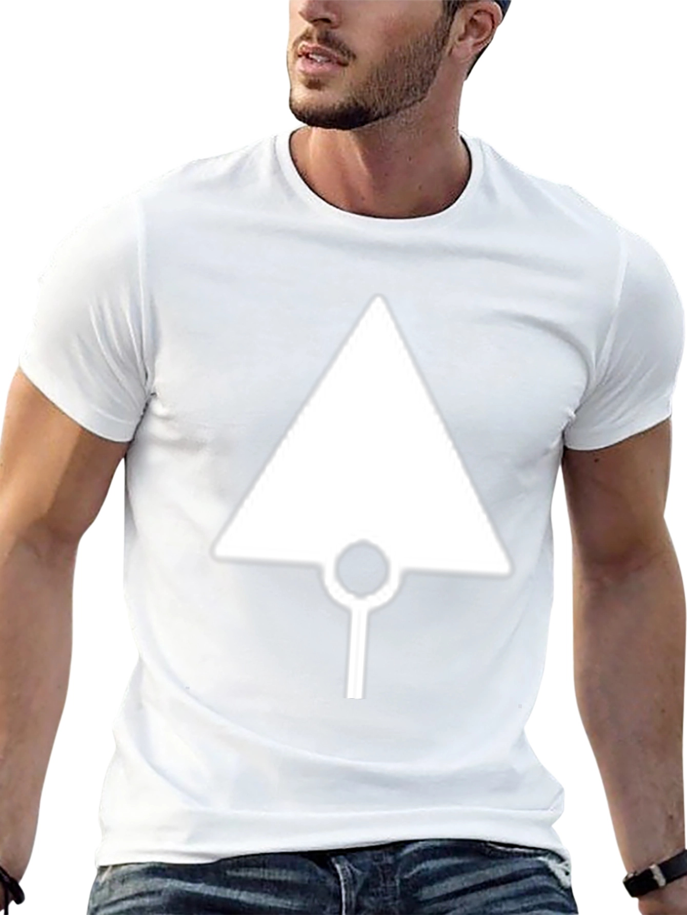Abstract Geometric Graphic T-Shirt - Modern Design