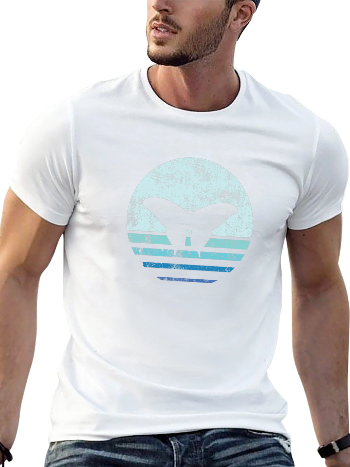 Retro Butterfly Graphic Tee - Black Cotton T-Shirt