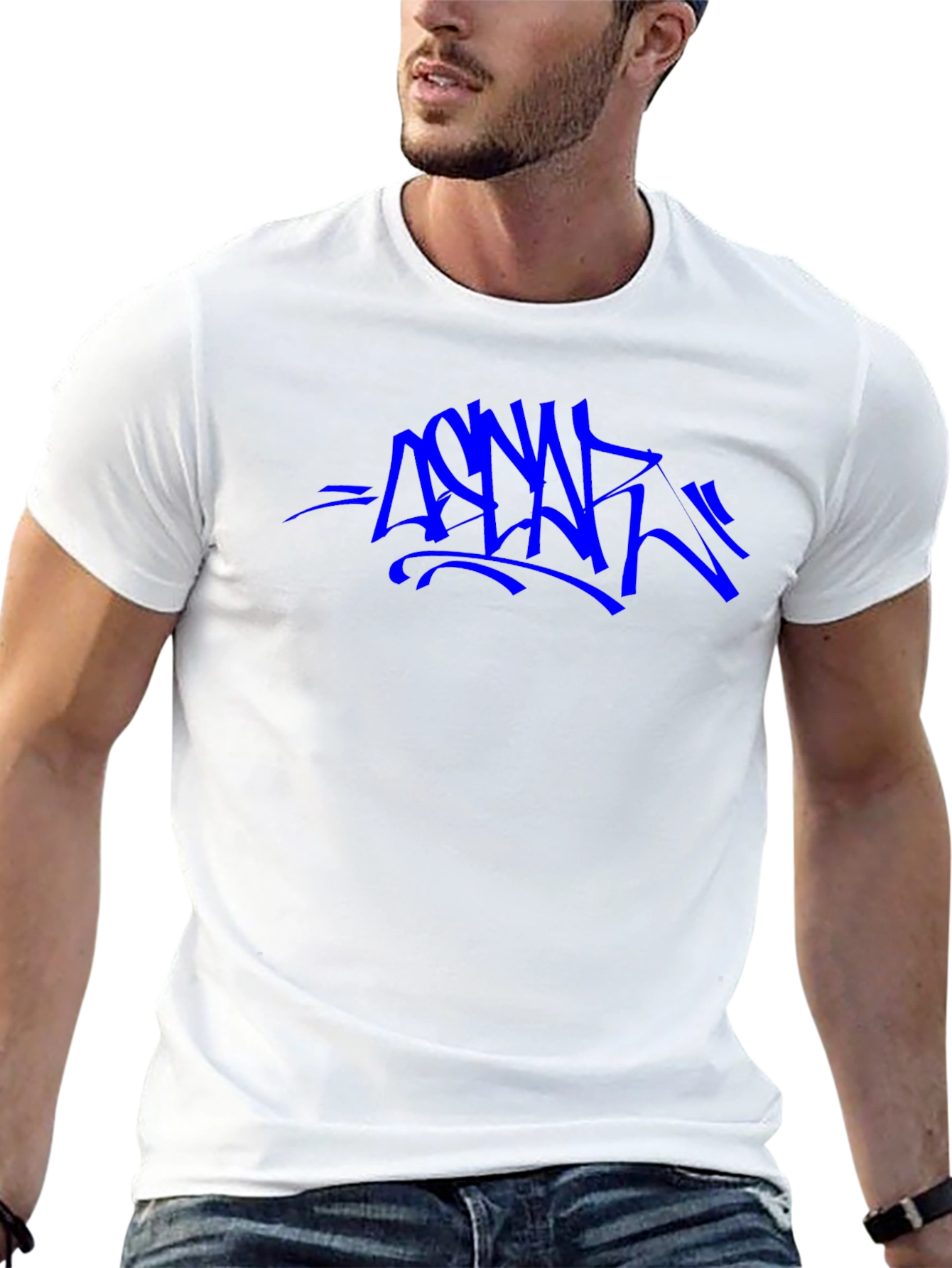 Graffiti Style Graphic Black T-Shirt