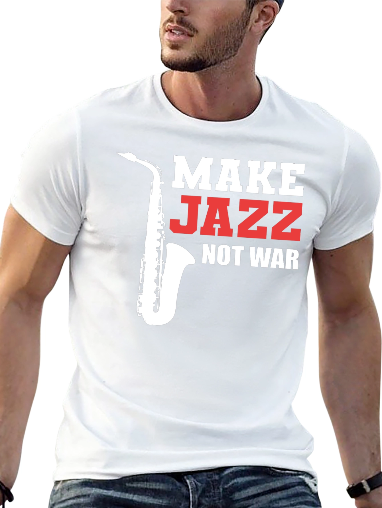 Make Jazz Not War Graphic Tee
