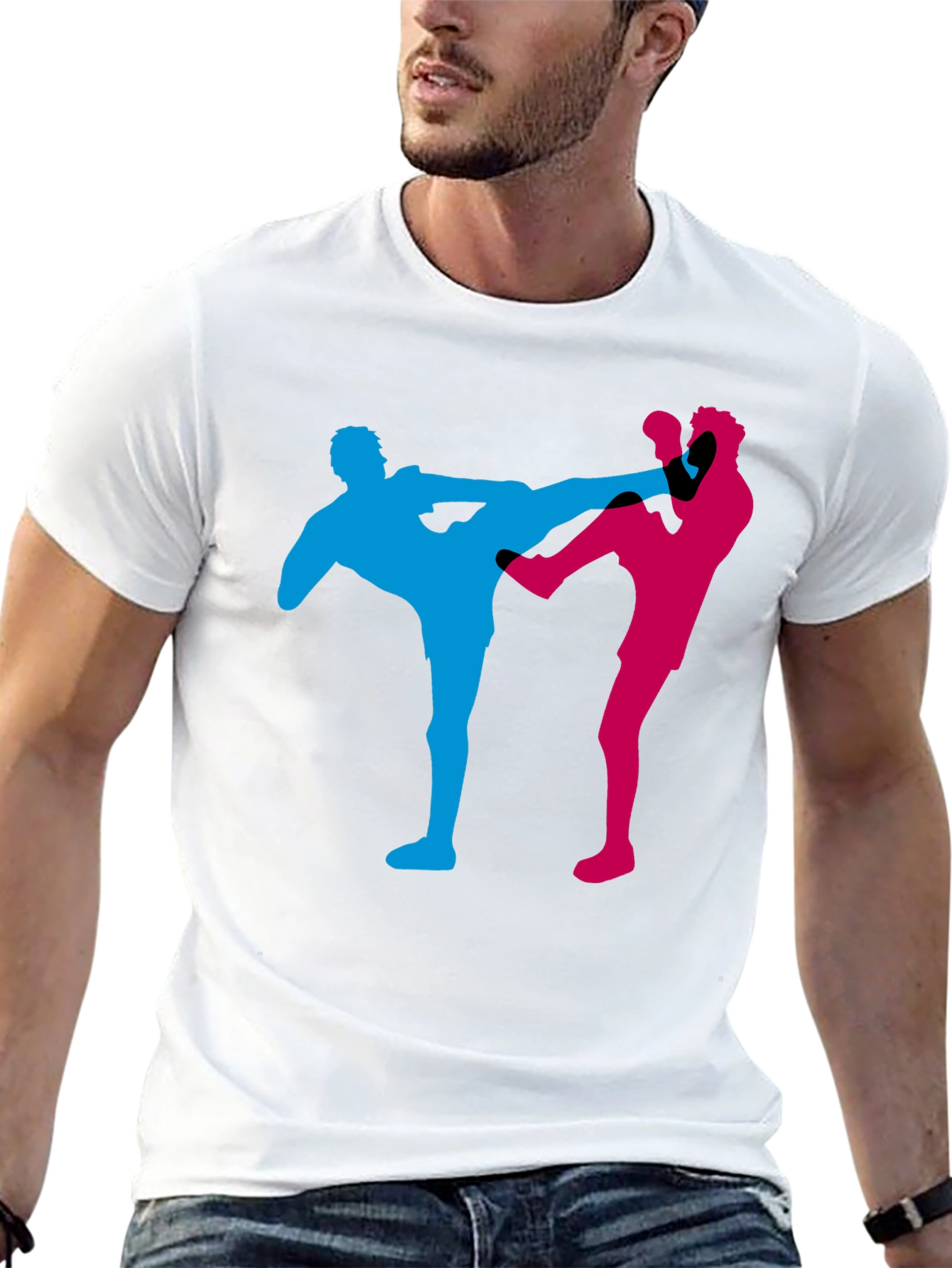 Karate Kick Graphic Tee - Black T-Shirt