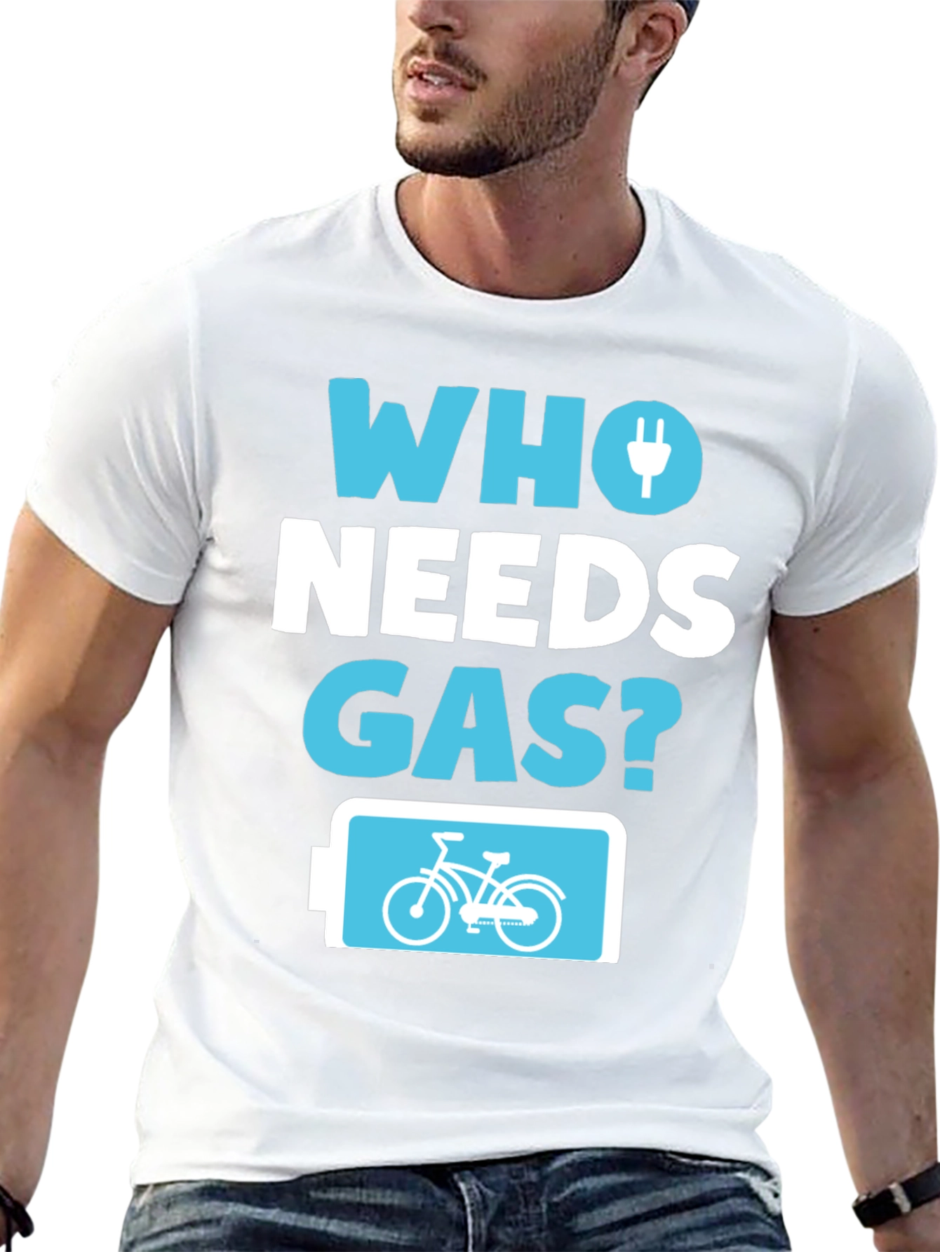 Who Needs Gas? Electric Bike T-Shirt