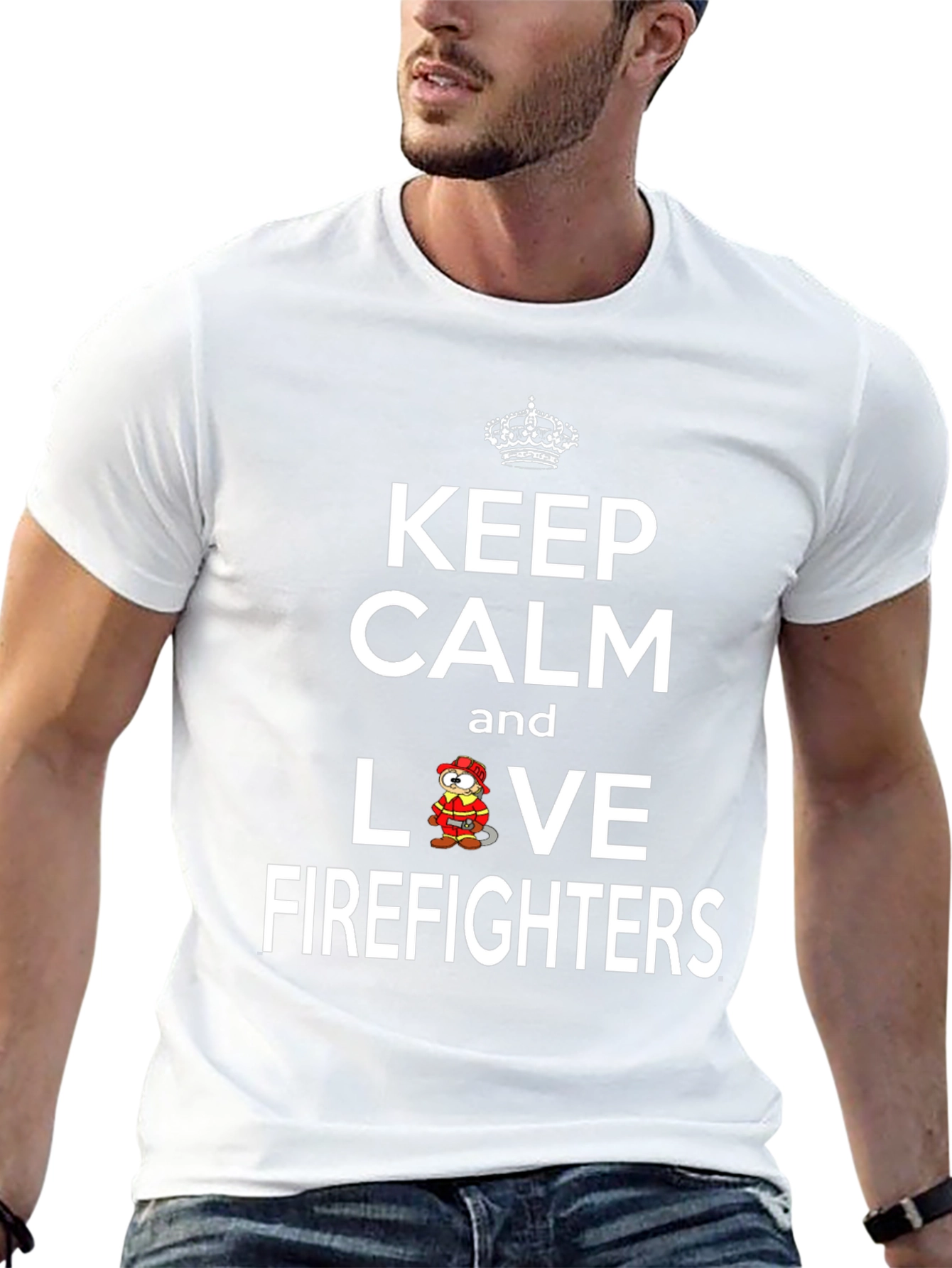 Keep Calm Love Firefighters T-Shirt