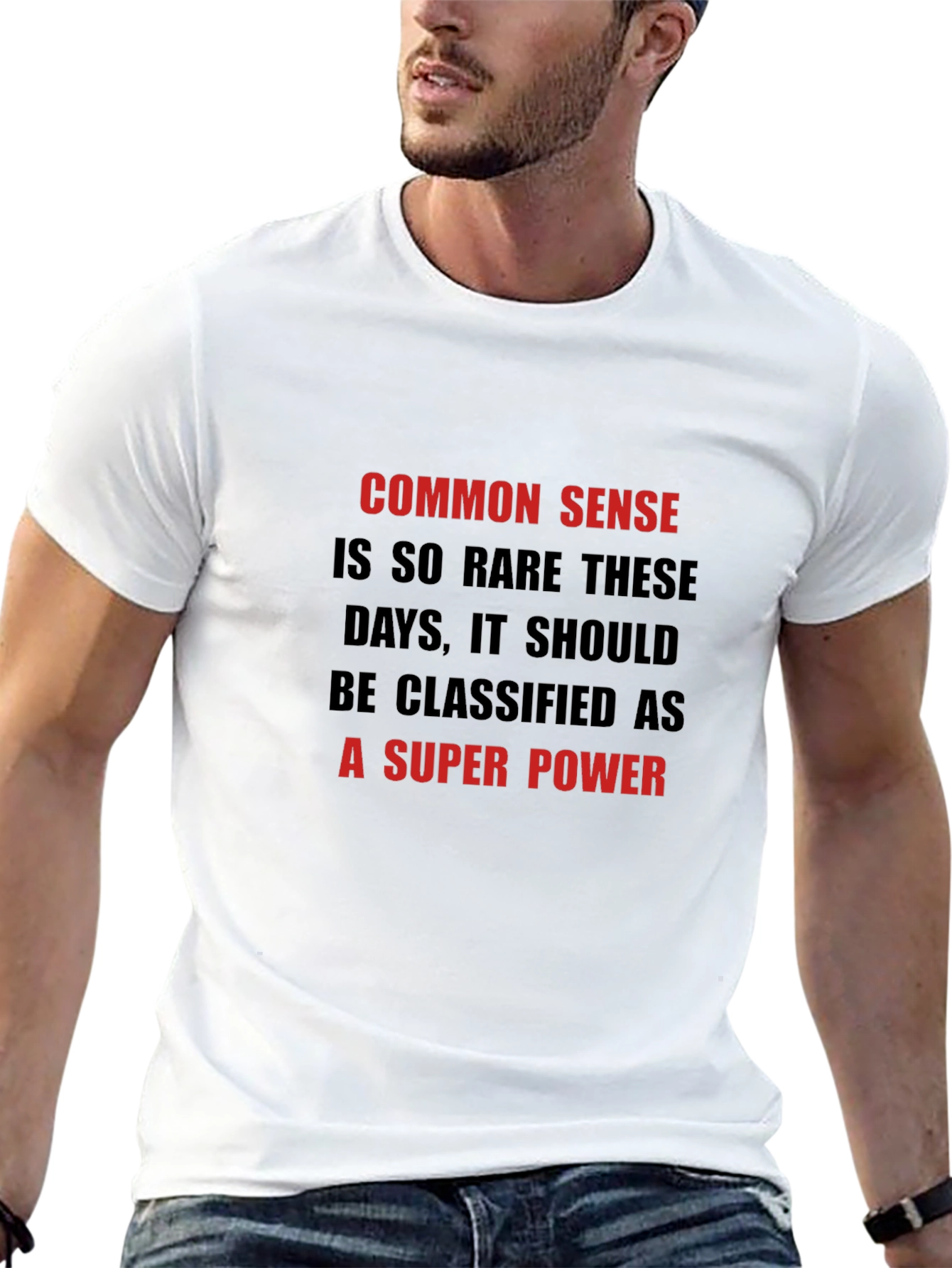 Common Sense Super Power Graphic T-Shirt