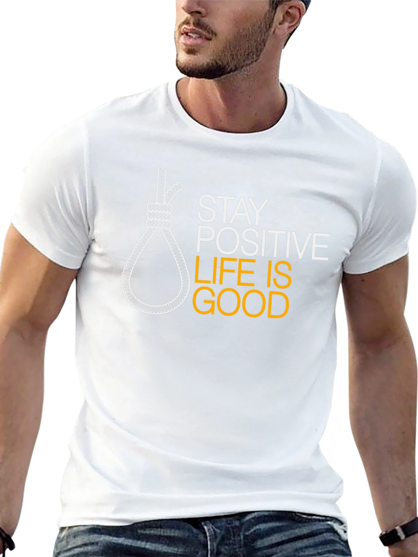 Stay Positive Funny Graphic Tee