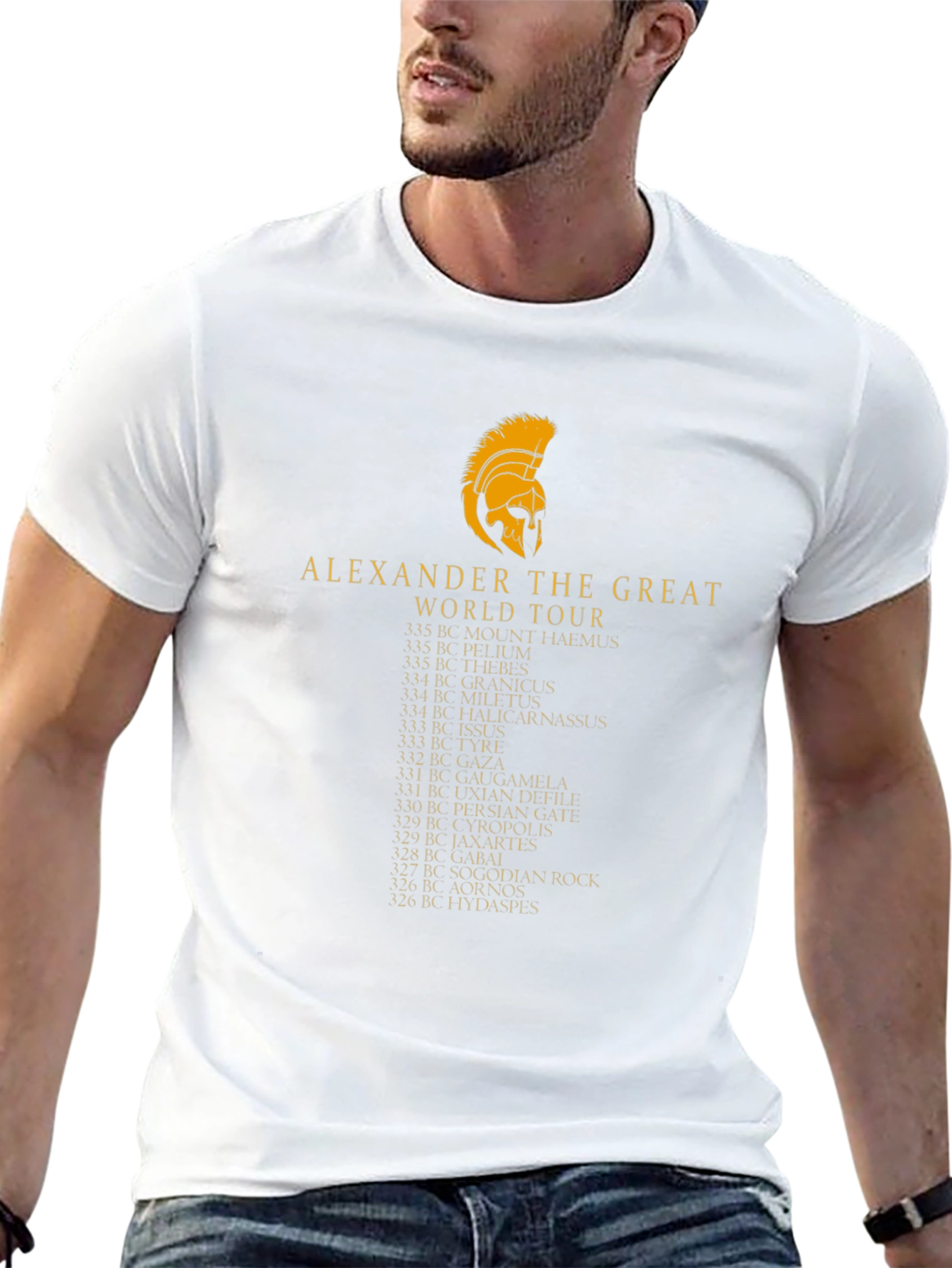 Alexander the Great World Tour Black T-Shirt