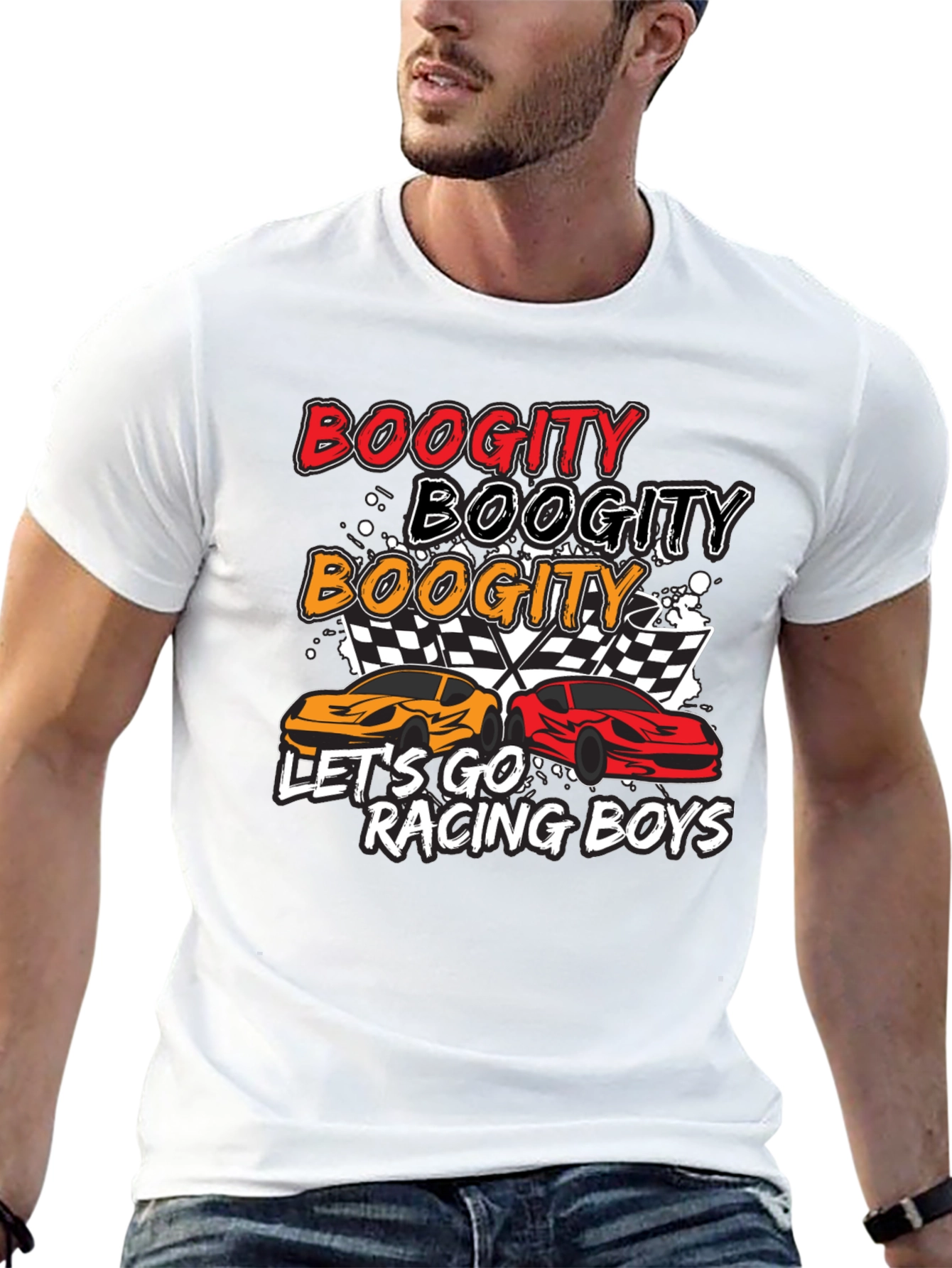 Boogity Racing T-Shirt - Lets Go Racing Boys!