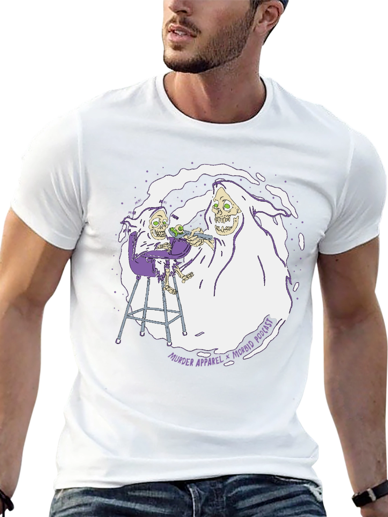 Morbid Podcast Murder Apparel Graphic T-Shirt