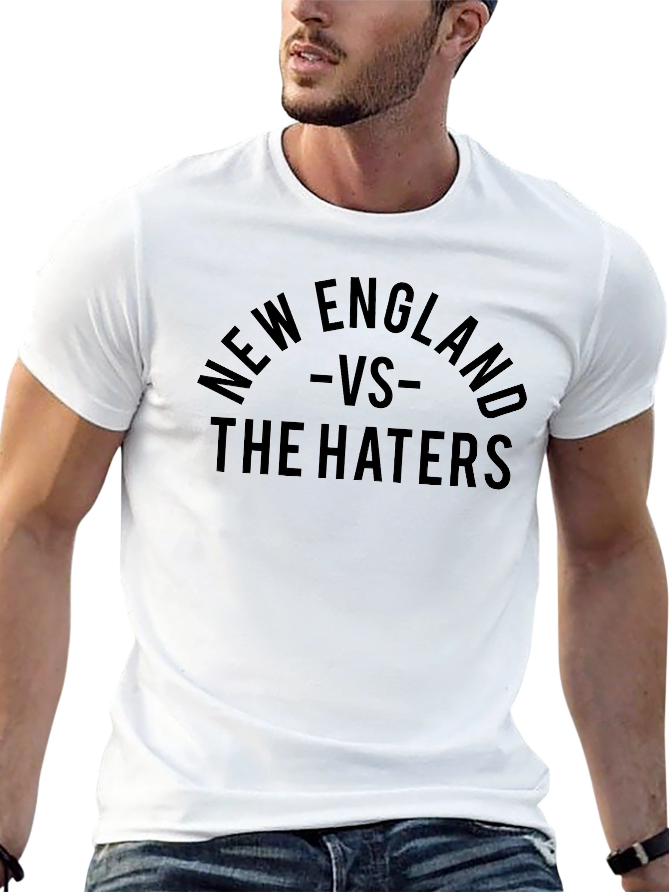 New England VS The Haters Black T-Shirt