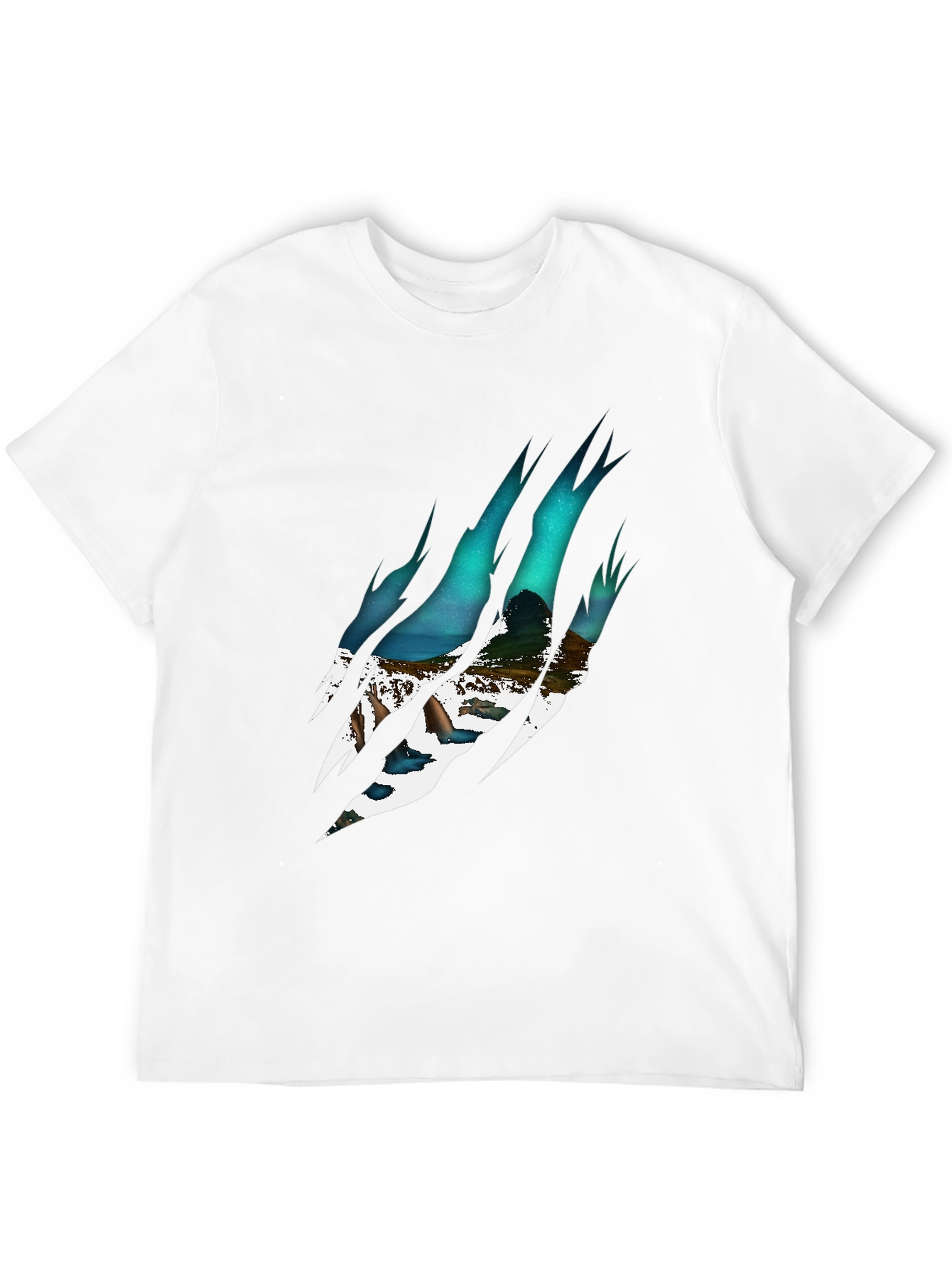 Mens Black Claw Mark Graphic Tee