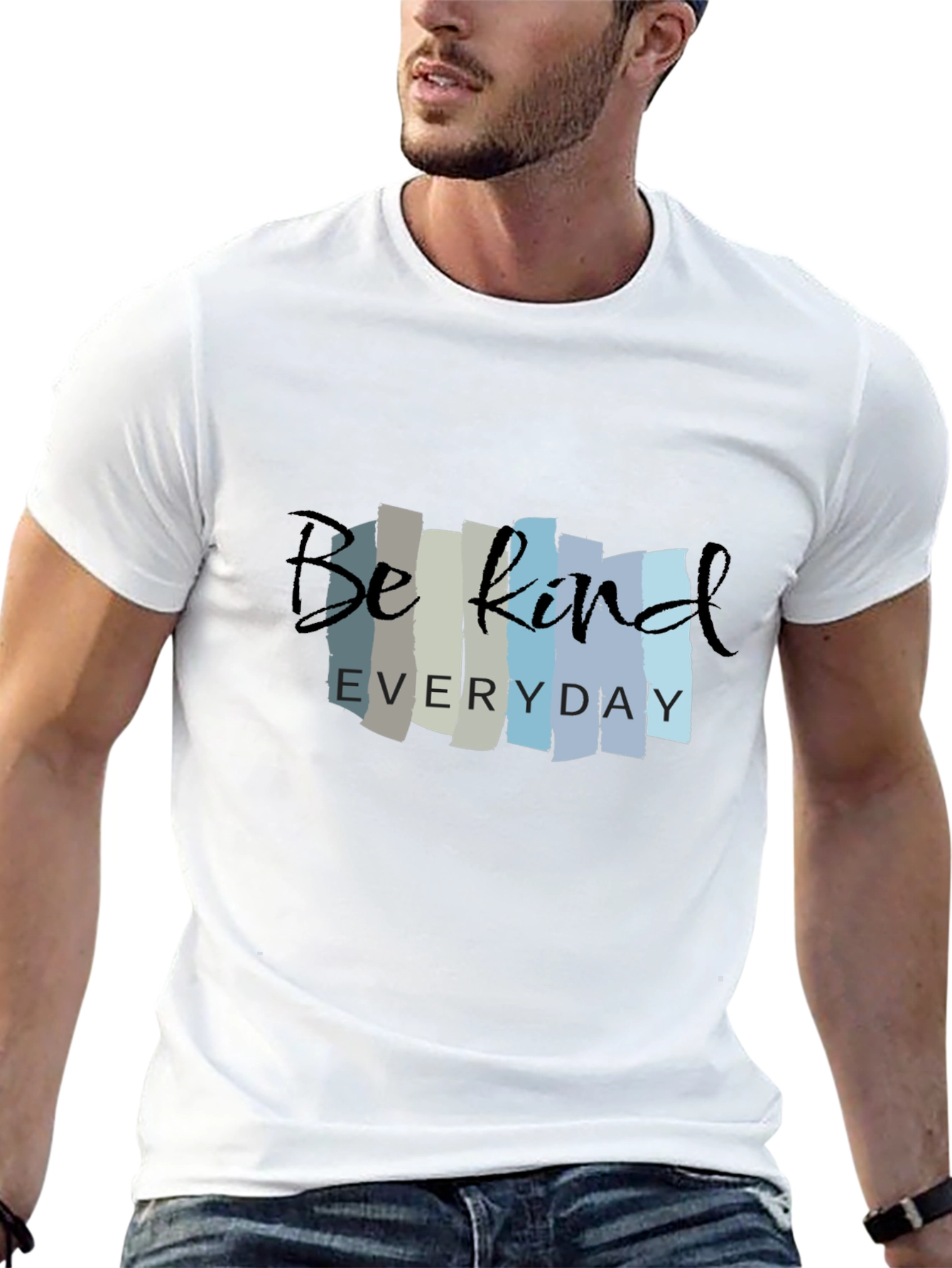 Be Kind Everyday Black Graphic T-Shirt