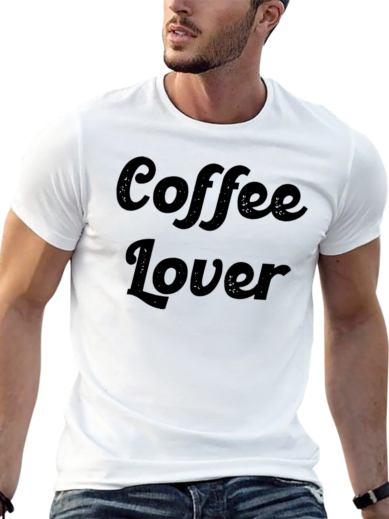 Coffee Lover Black Graphic T-Shirt