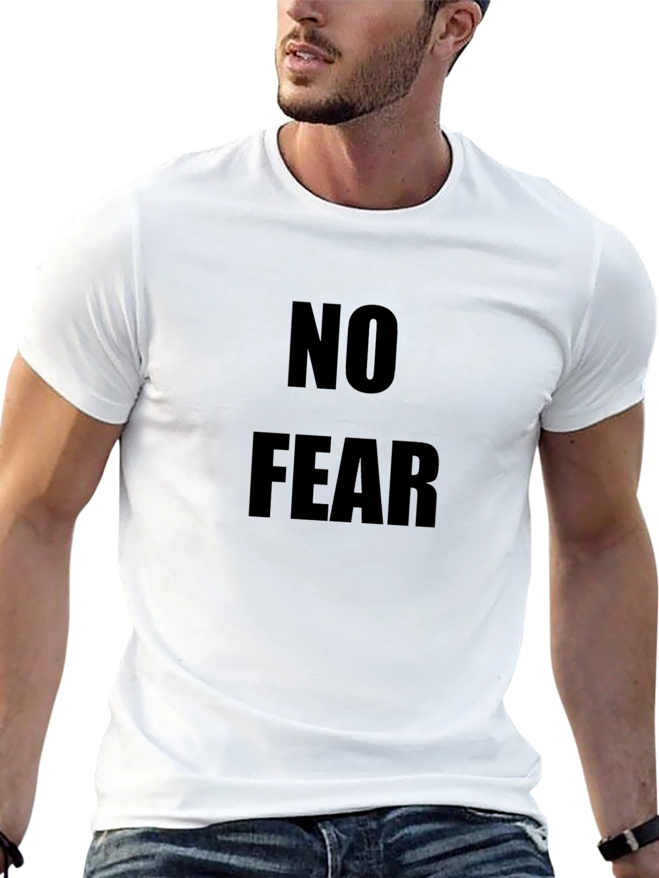 No Fear Black Graphic T-Shirt