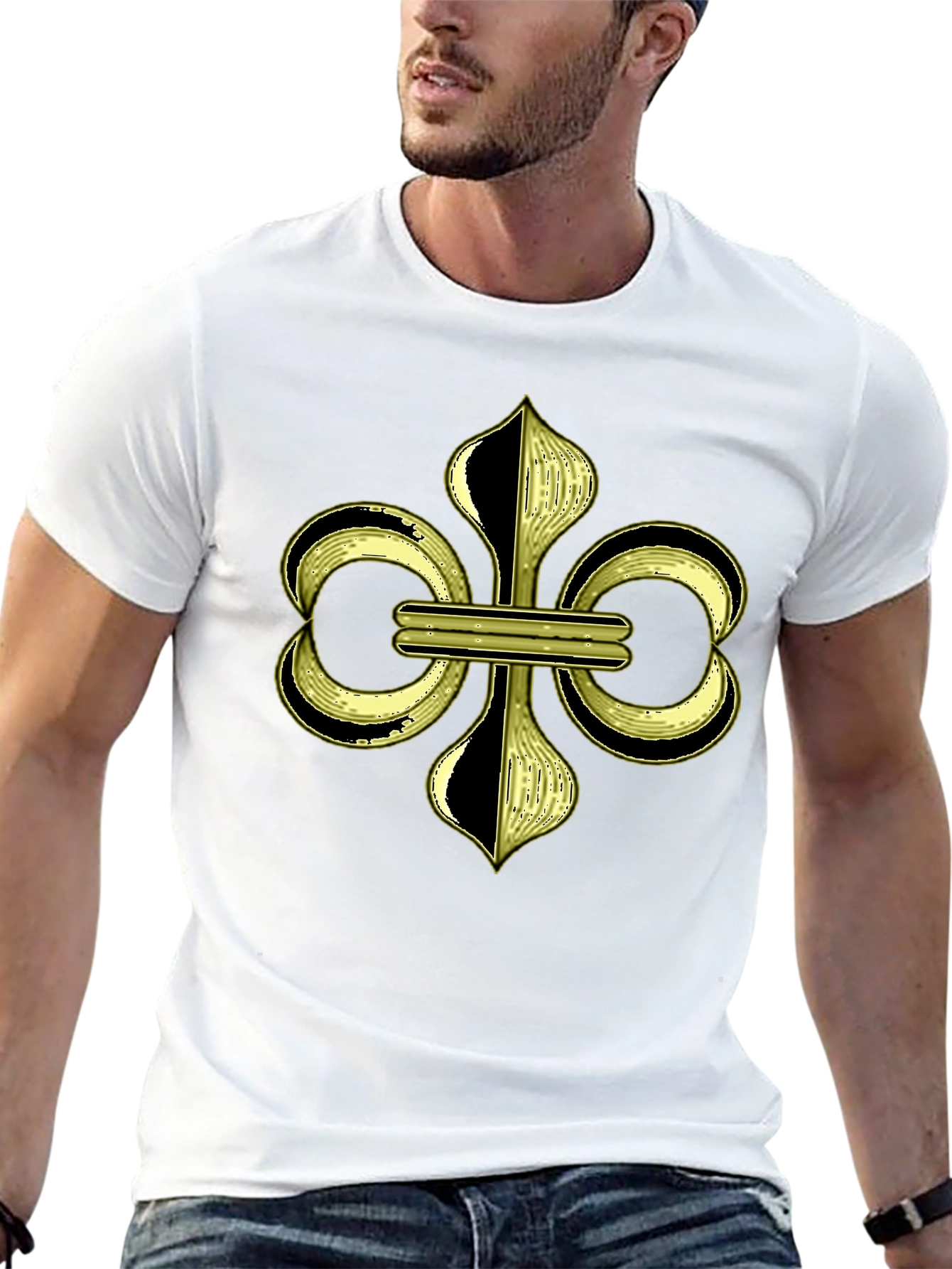 Fleur-de-lis Graphic Black T-Shirt