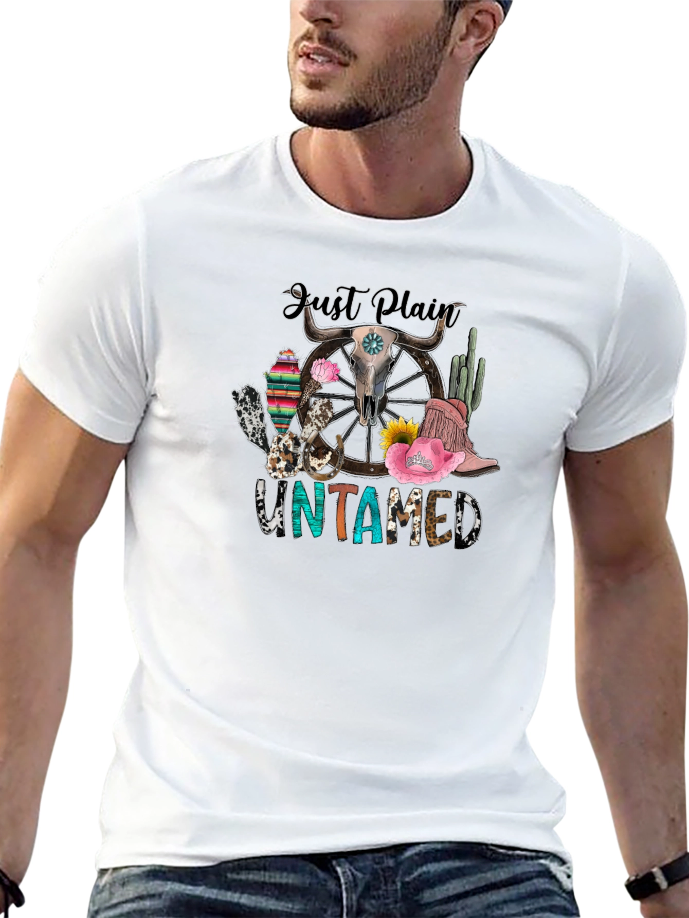 Just Plain Untamed Graphic T-Shirt - Black