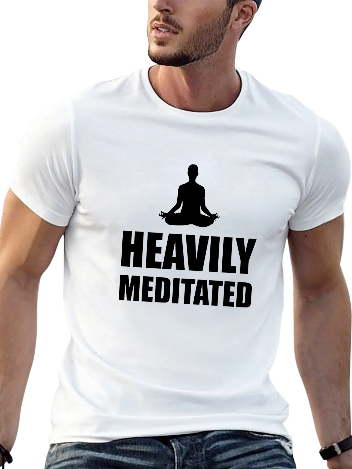 Heavily Meditated Graphic T-Shirt - Zen Style