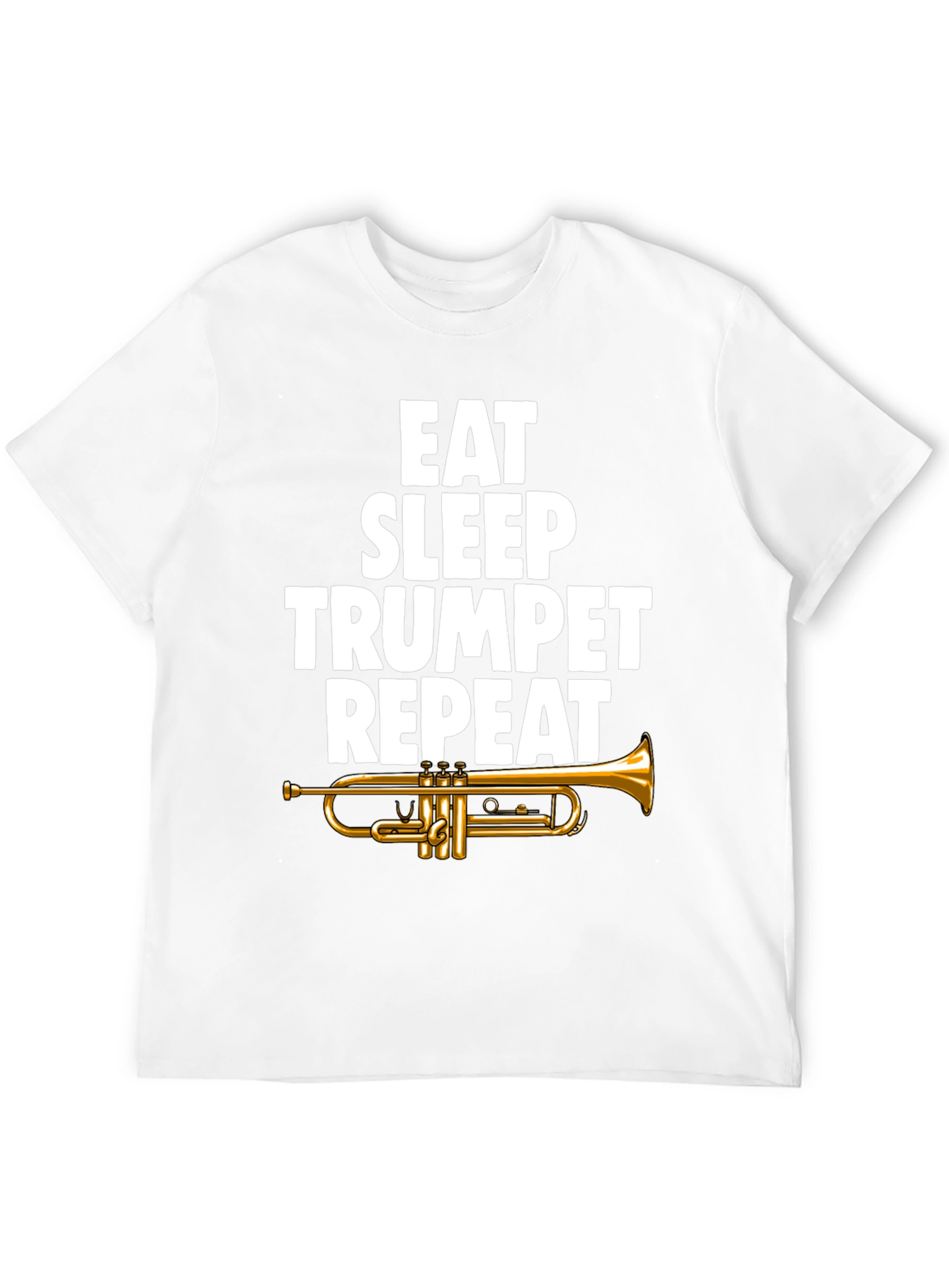 Eat Sleep Trumpet Repeat Graphic Tee