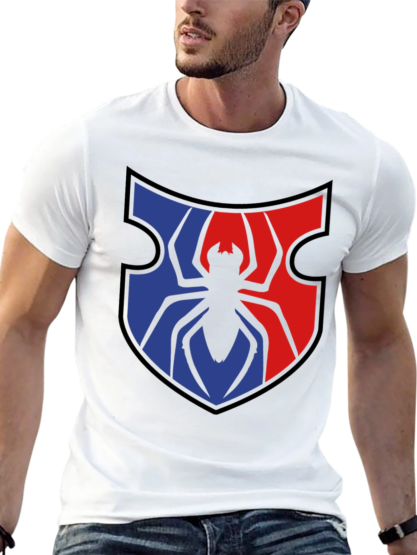 Spider Shield Graphic Tee - Black