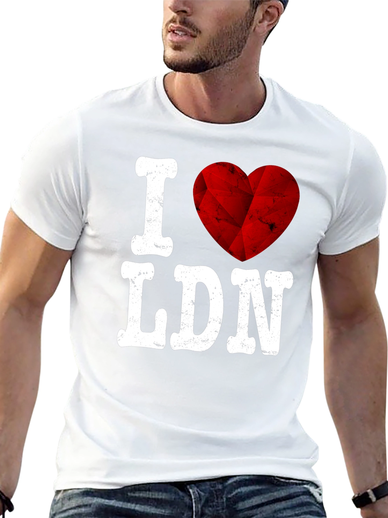 I Love LDN Graphic Tee - Trendy Black T-Shirt