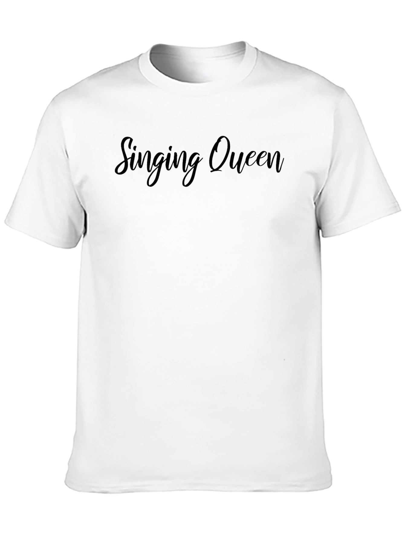Singing Queen Black Graphic Tee