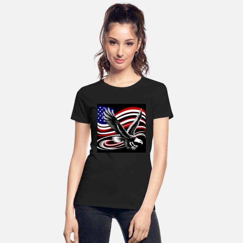 American Eagle & Flag • Patriotic USA Design