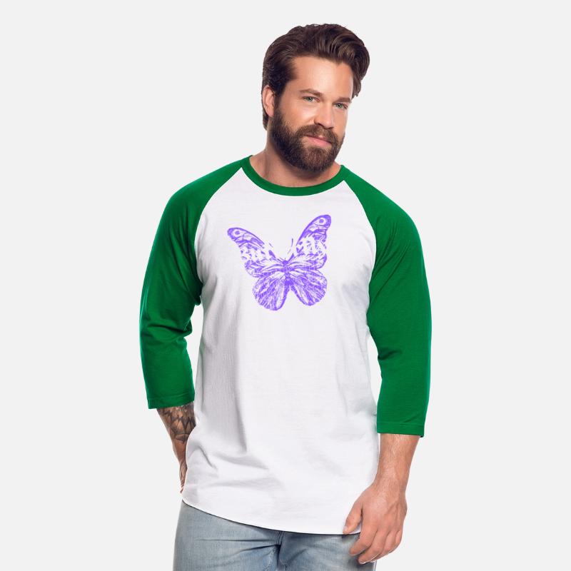 Black Purple White Modern Illustrated Butterfly